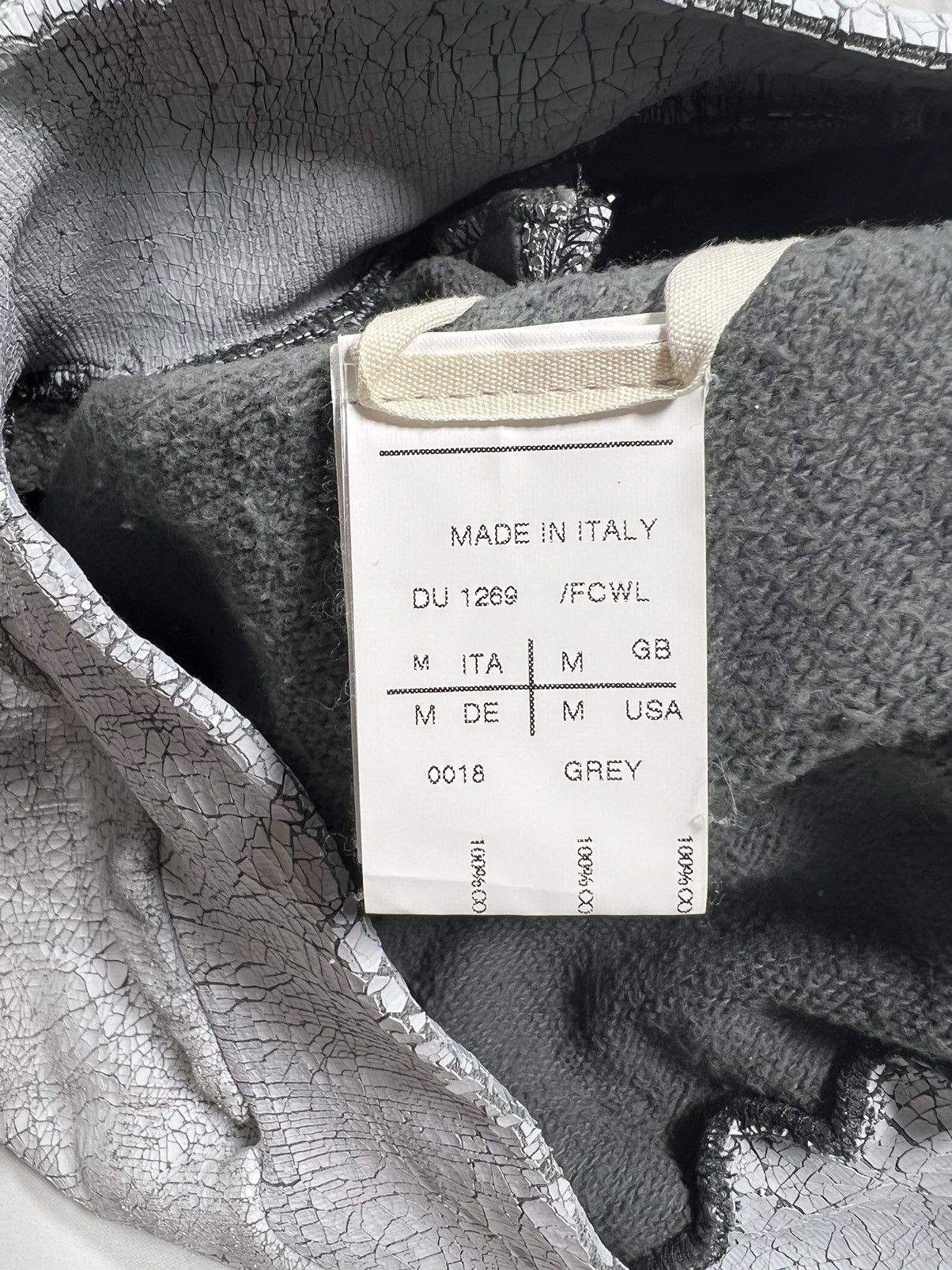 Rick Owens AW13 Cracked Paint Bomber Jacket Size US M / EU 48-50 / 2 - 7 Thumbnail