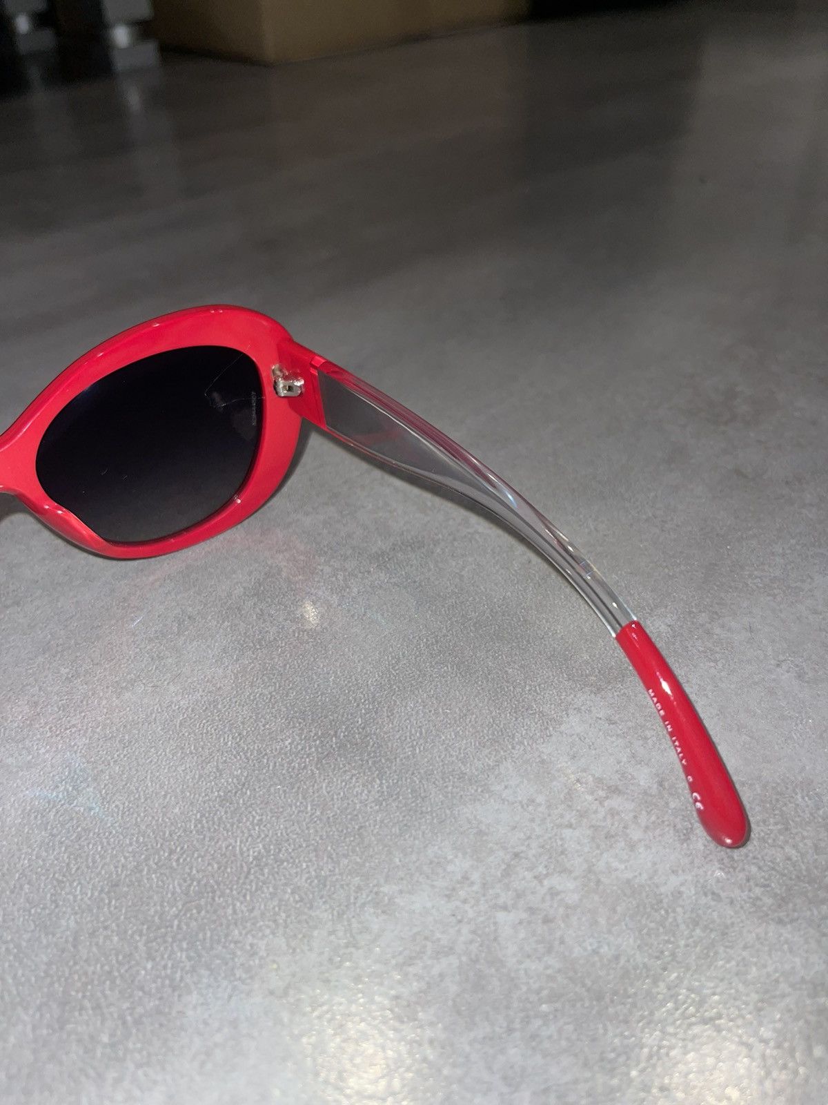 Chanel Chanel 5264 C.1343/S6 Red Transparent Cobain Sunglasses Size ONE SIZE - 10 Thumbnail
