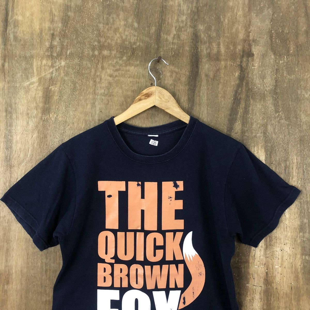Japanese Brand DLL The Quick Brown Fox Dark Blue T-shirt #025 Size US M / EU 48-50 / 2 - 2 Thumbnail