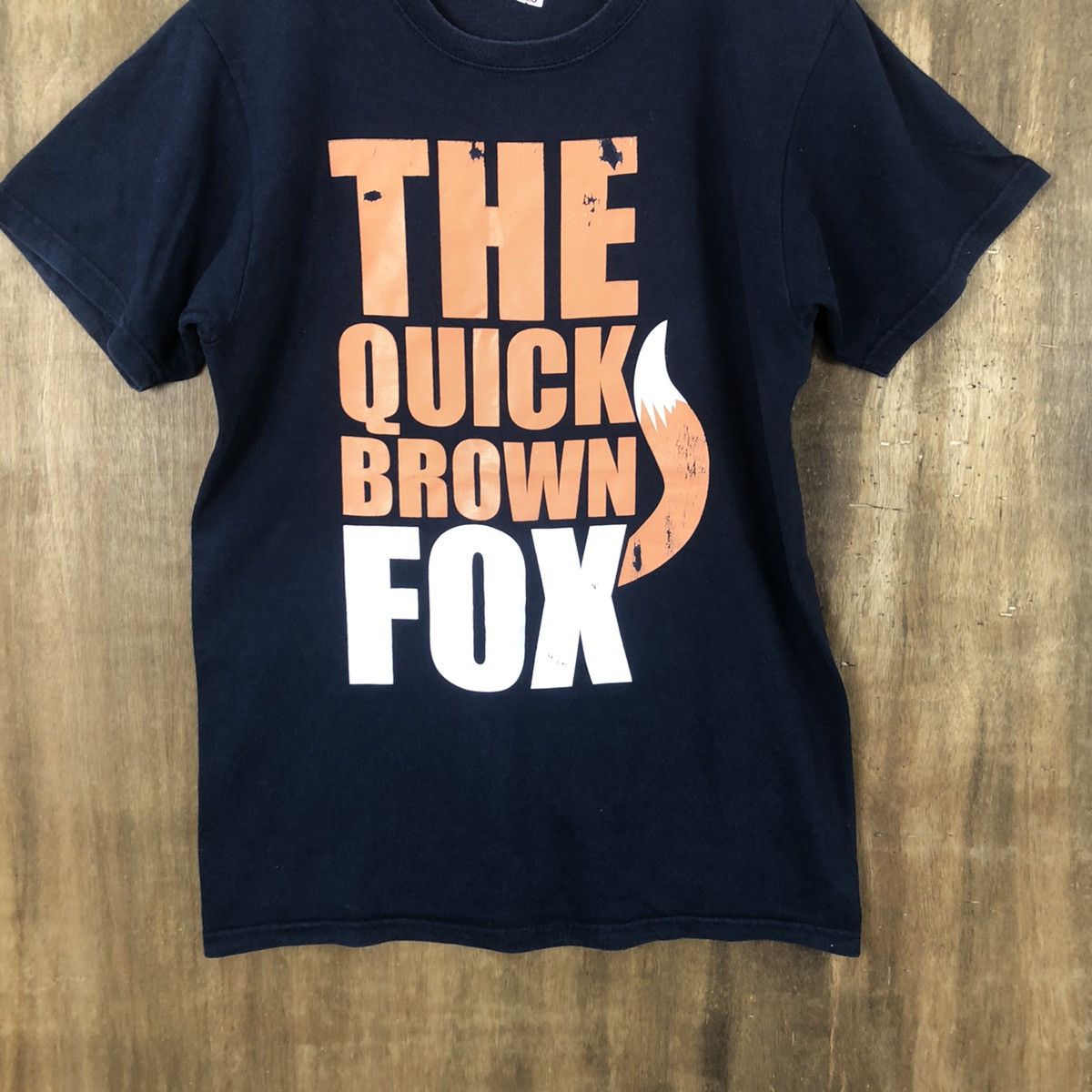 Japanese Brand DLL The Quick Brown Fox Dark Blue T-shirt #025 Size US M / EU 48-50 / 2 - 3 Thumbnail