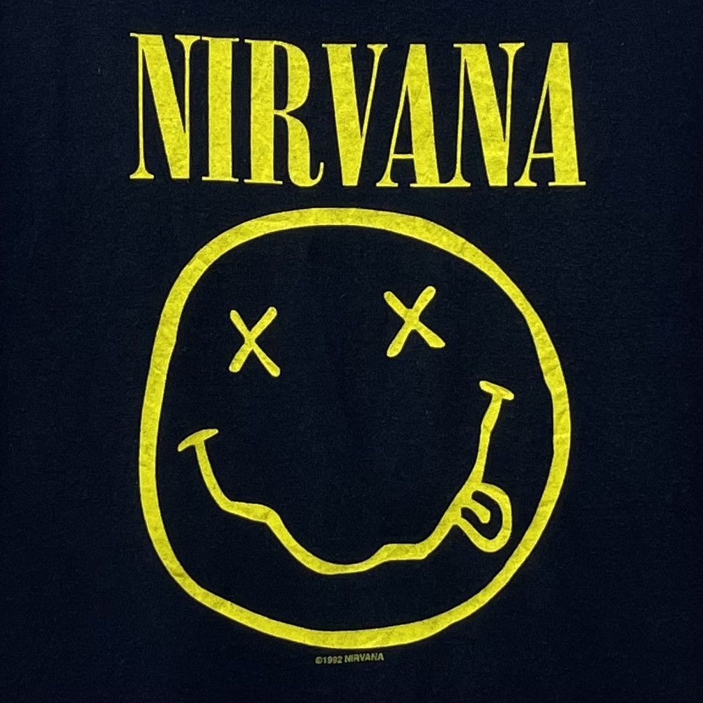 Nirvana × Vintage Vintage Nirvana Smiley Subpop Grunge Kurt Cobain Size US L / EU 52-54 / 3 - 2 Thumbnail