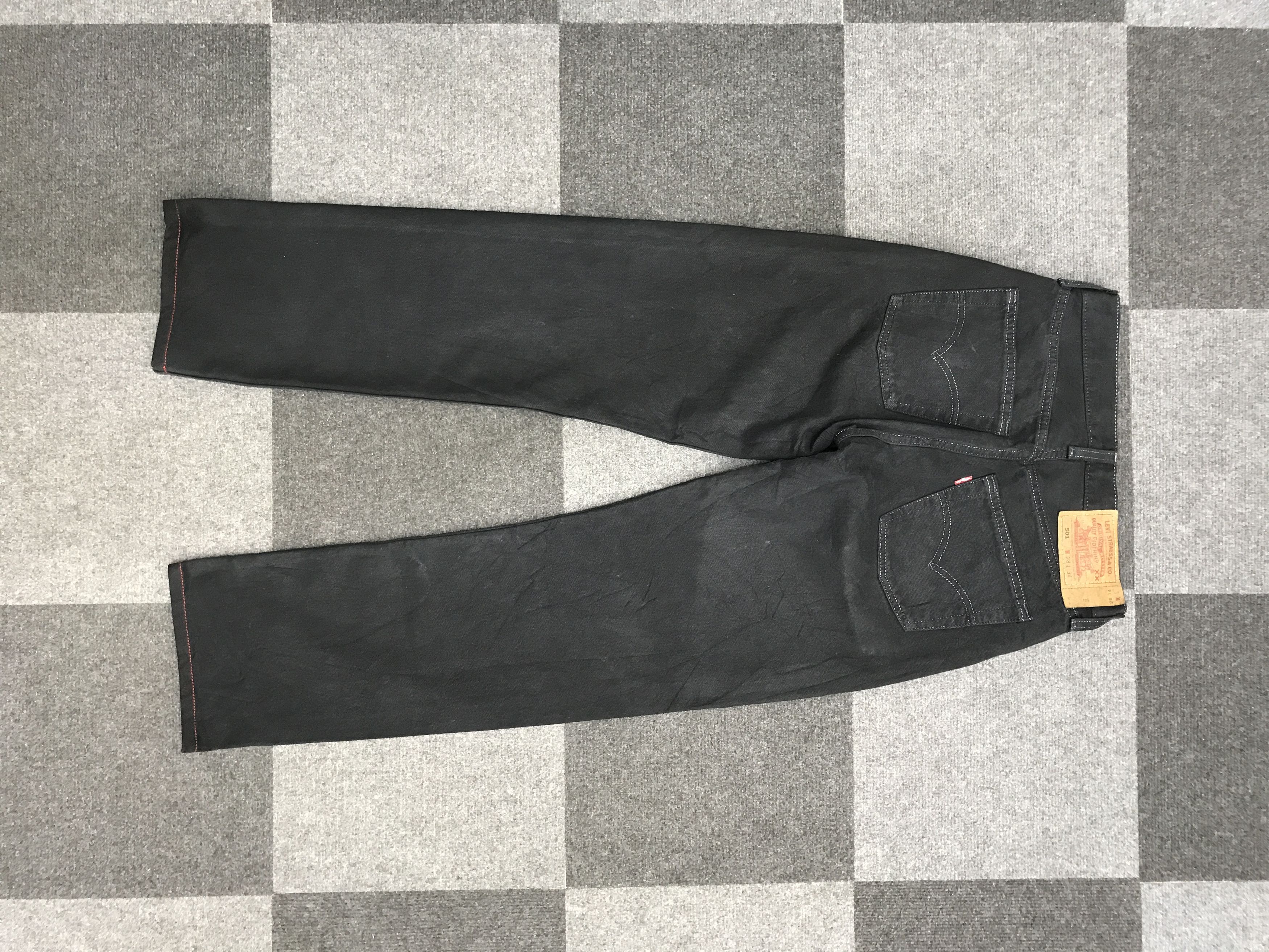 Levi's VL201-Vintage Levis 501 Superblack Jeans Size US 27 - 2 Thumbnail