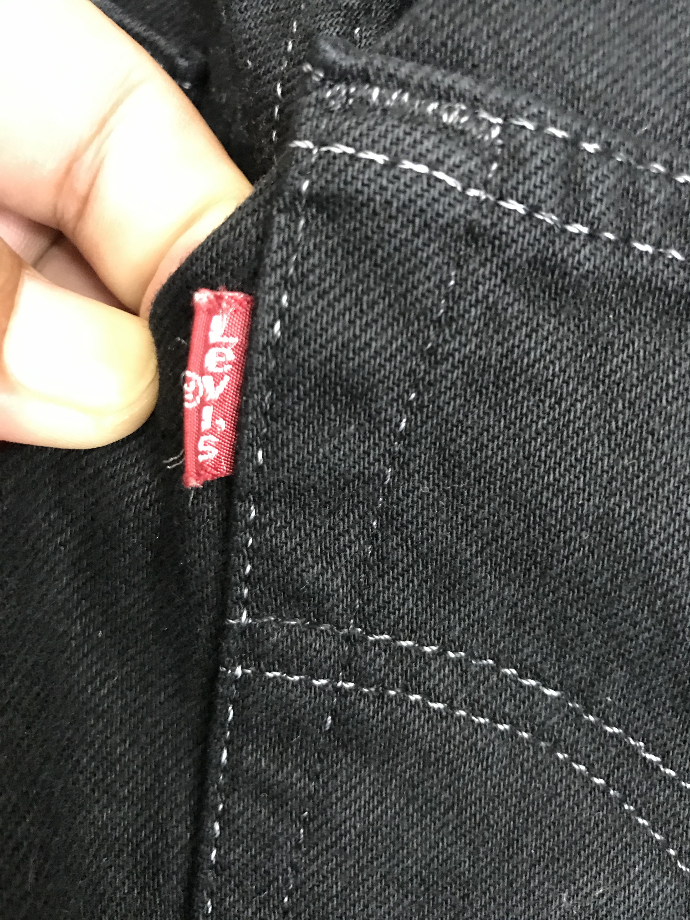 Levi's VL201-Vintage Levis 501 Superblack Jeans Size US 27 - 10 Thumbnail