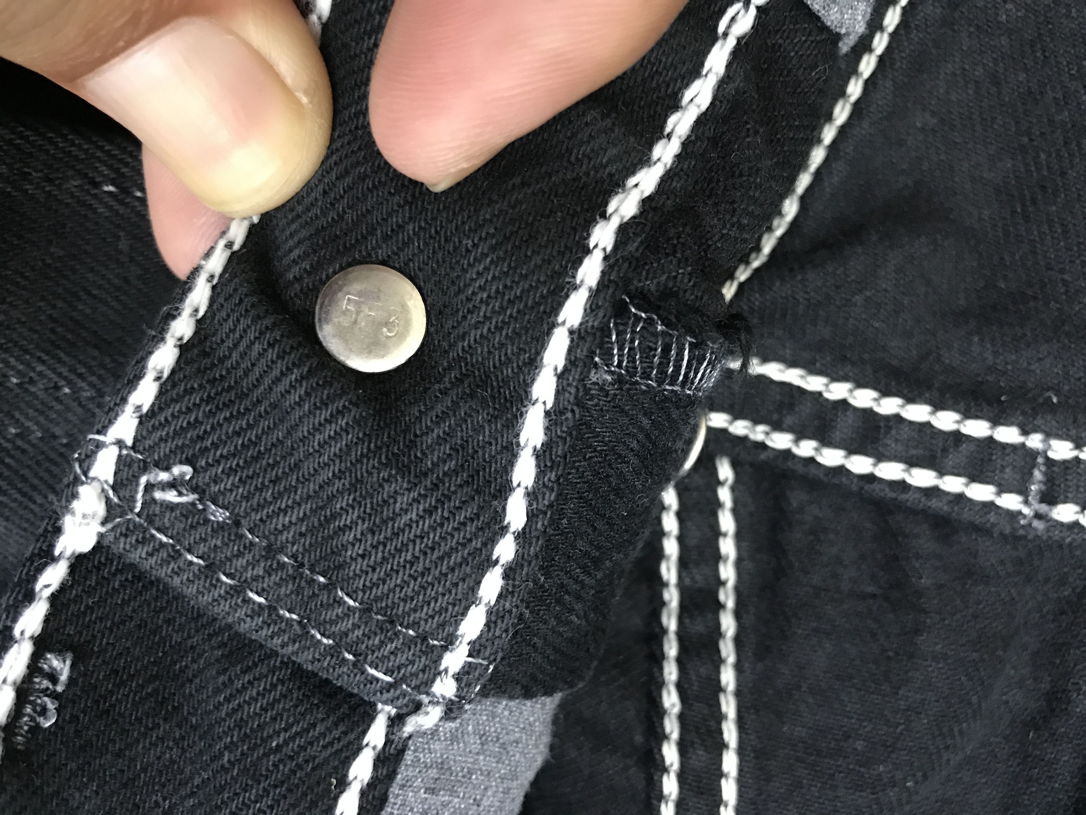 Levi's VL201-Vintage Levis 501 Superblack Jeans Size US 27 - 6 Thumbnail