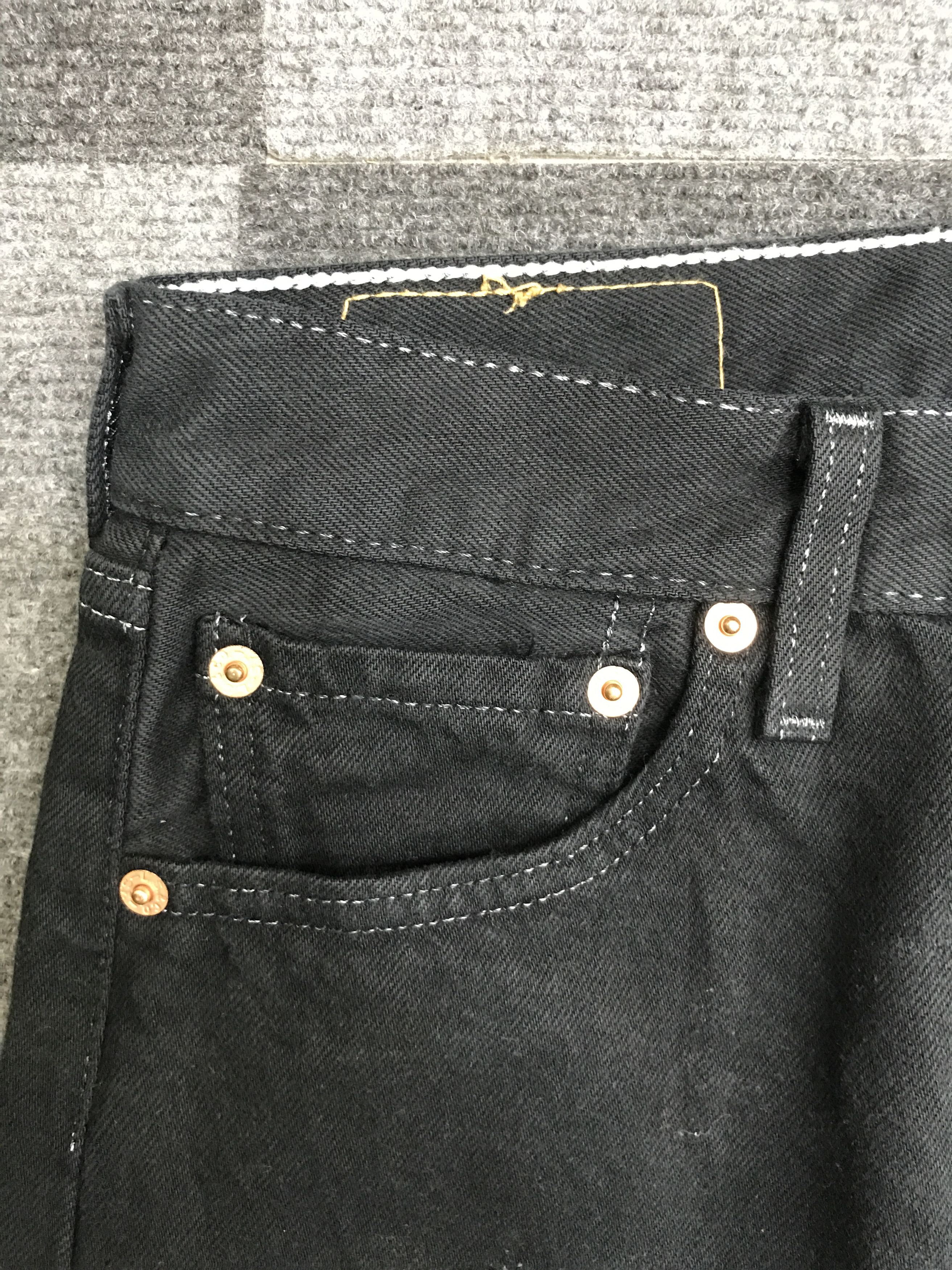 Levi's VL201-Vintage Levis 501 Superblack Jeans Size US 27 - 7 Thumbnail