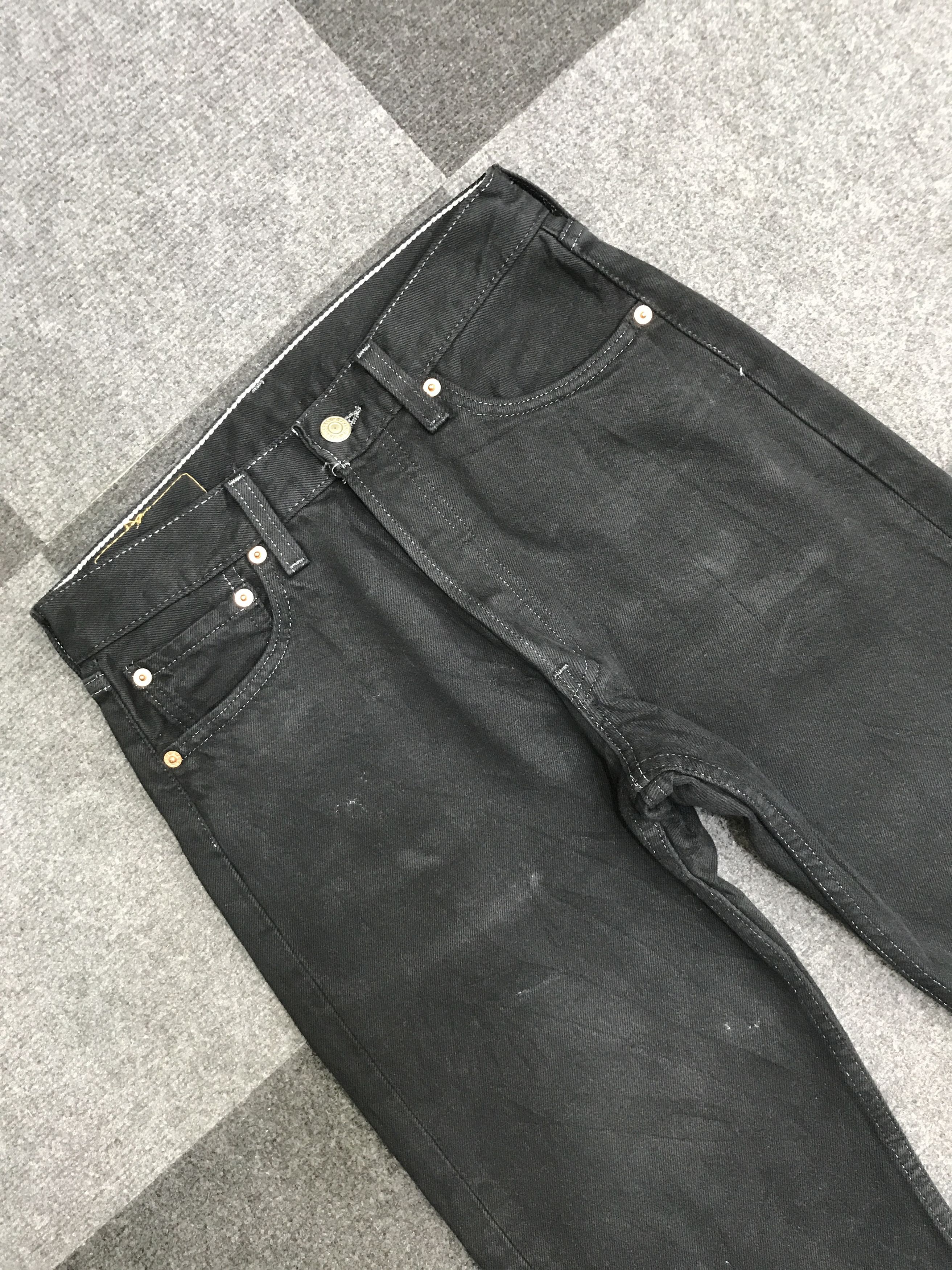 Levi's VL201-Vintage Levis 501 Superblack Jeans Size US 27 - 3 Thumbnail