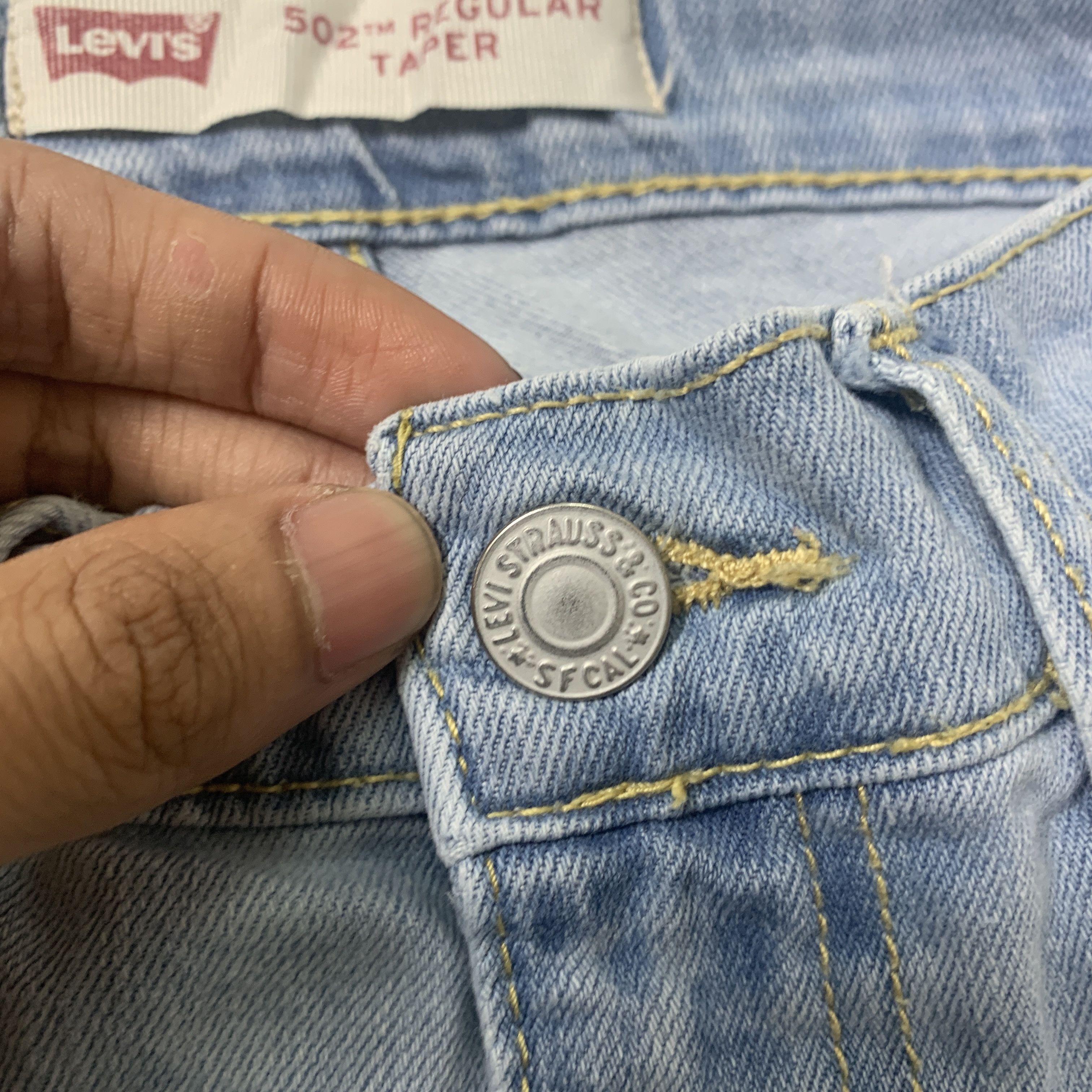 Levi's × Vintage Vintage Levis 502 Blue Denim Jeans Size US 26 / EU 42 - 9 Thumbnail