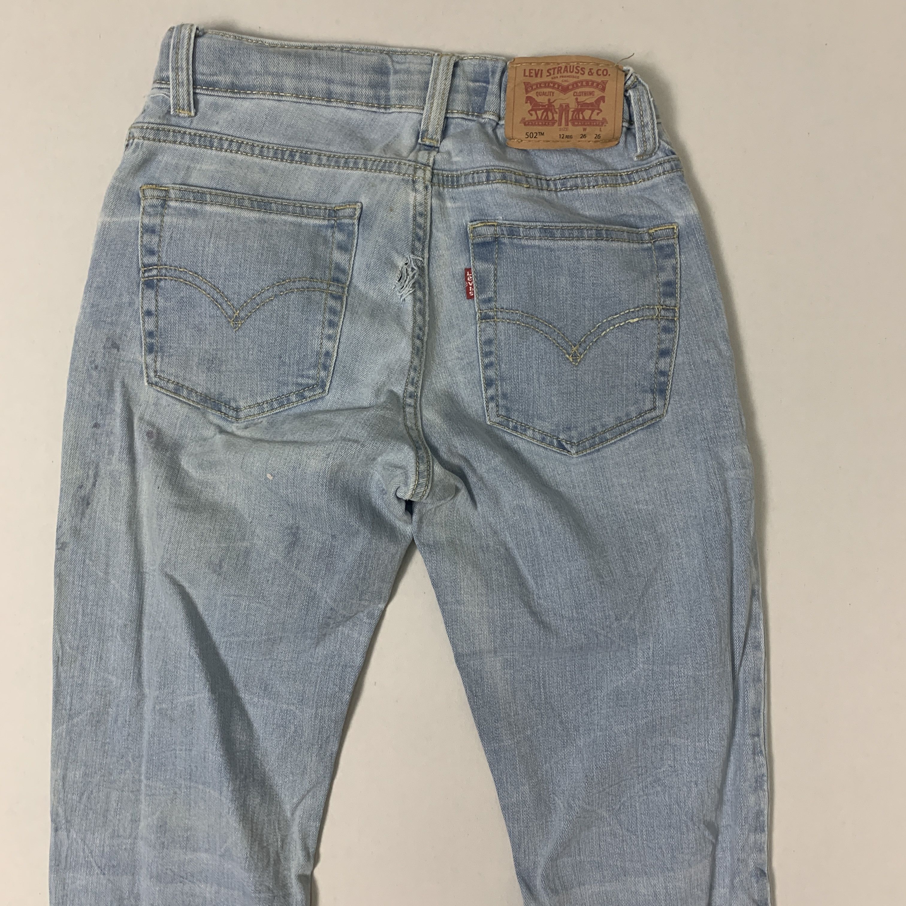 Levi's × Vintage Vintage Levis 502 Blue Denim Jeans Size US 26 / EU 42 - 6 Thumbnail