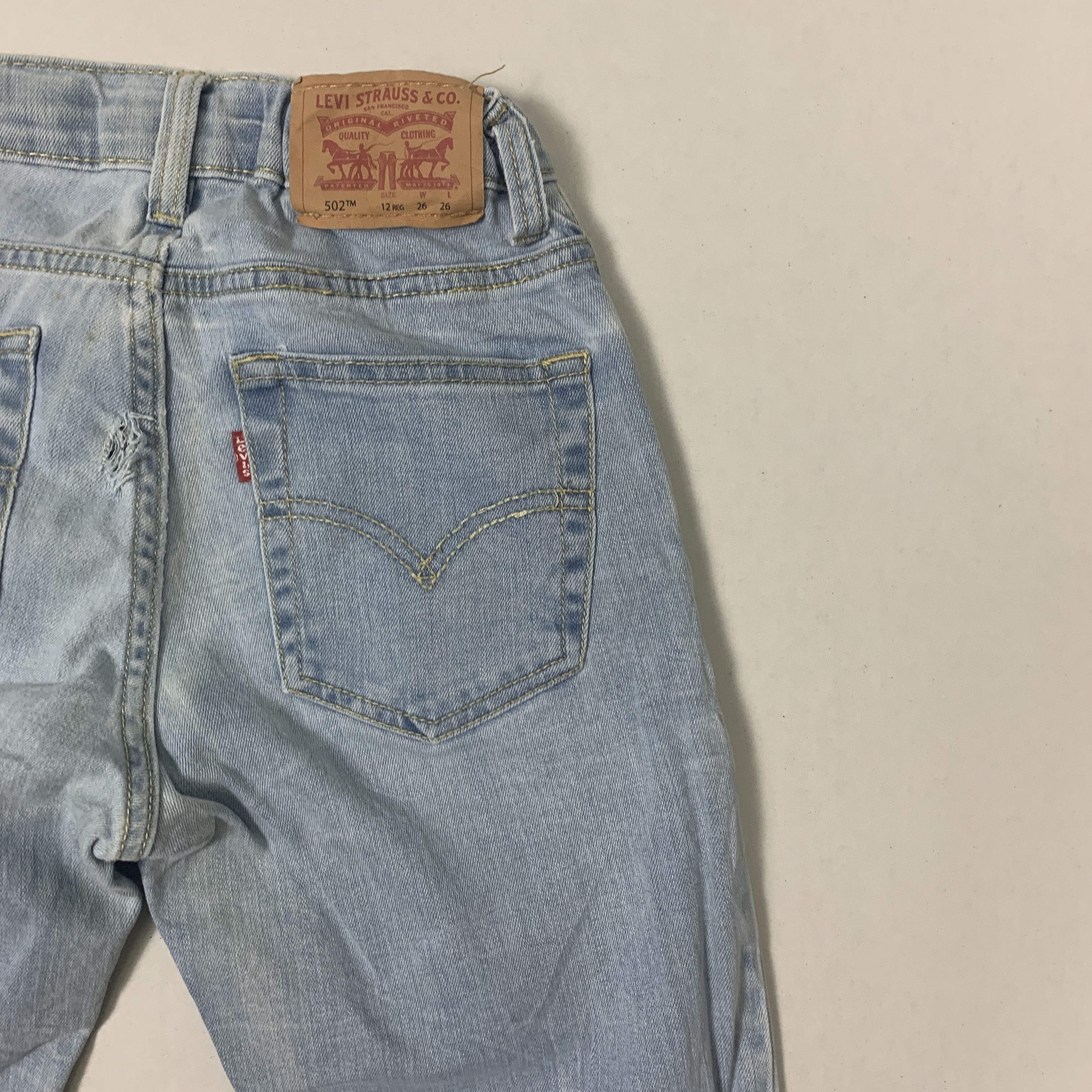 Levi's × Vintage Vintage Levis 502 Blue Denim Jeans Size US 26 / EU 42 - 7 Thumbnail