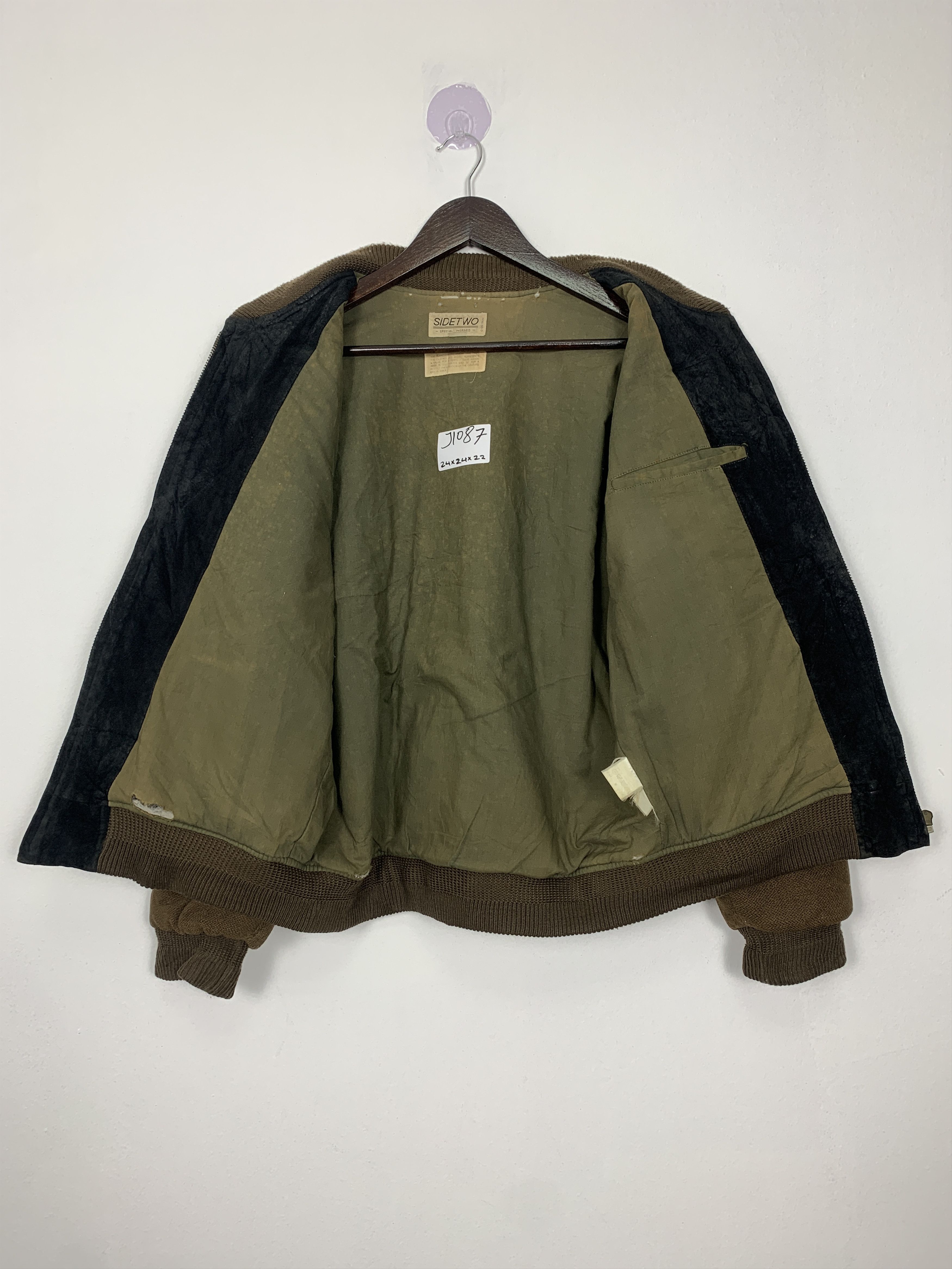 Vintage Vintage SIDE TWO Varsity Bomber Jacket Nice Design J1087 Size US M / EU 48-50 / 2 - 7 Thumbnail