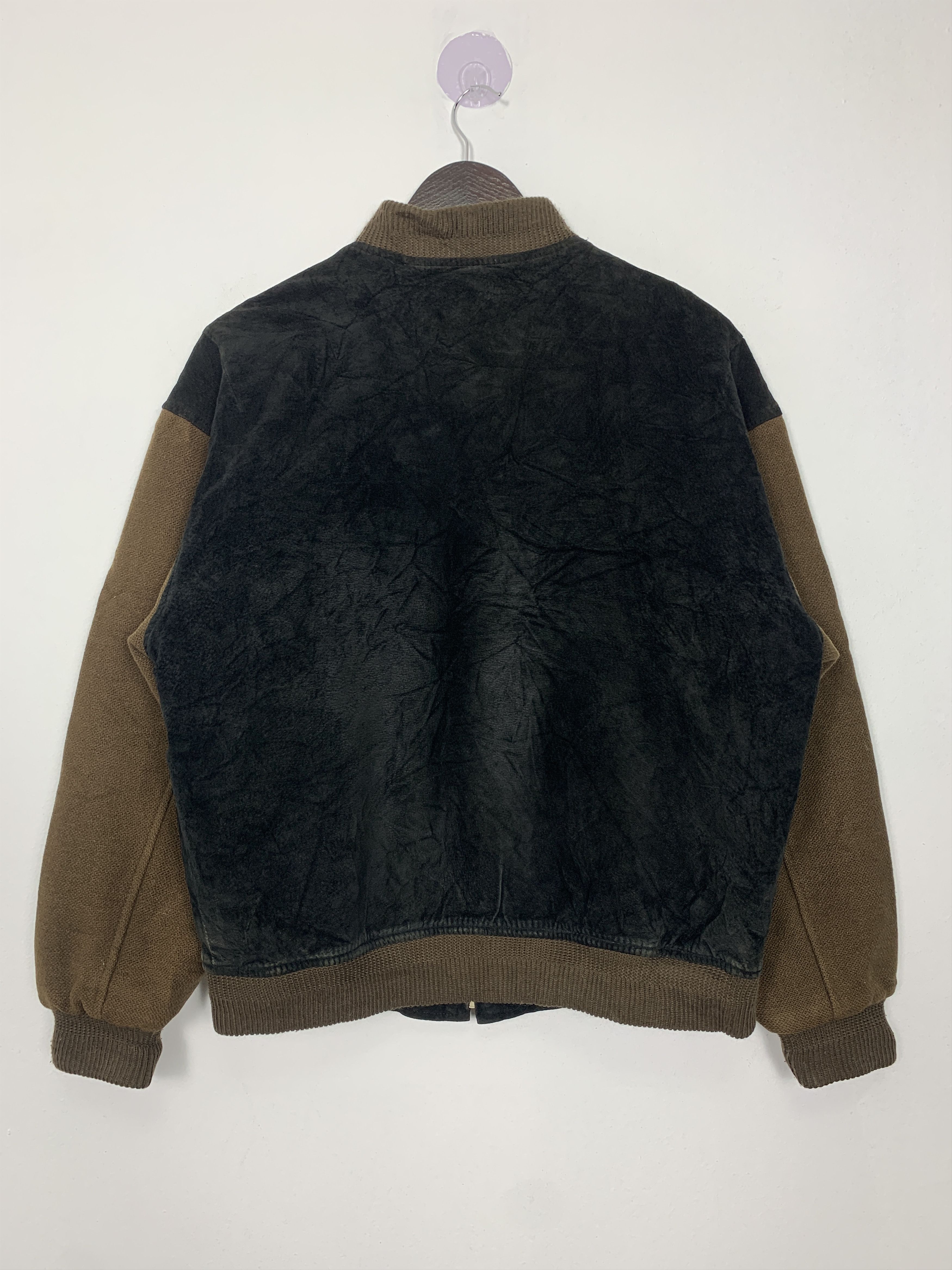 Vintage Vintage SIDE TWO Varsity Bomber Jacket Nice Design J1087 Size US M / EU 48-50 / 2 - 2 Thumbnail