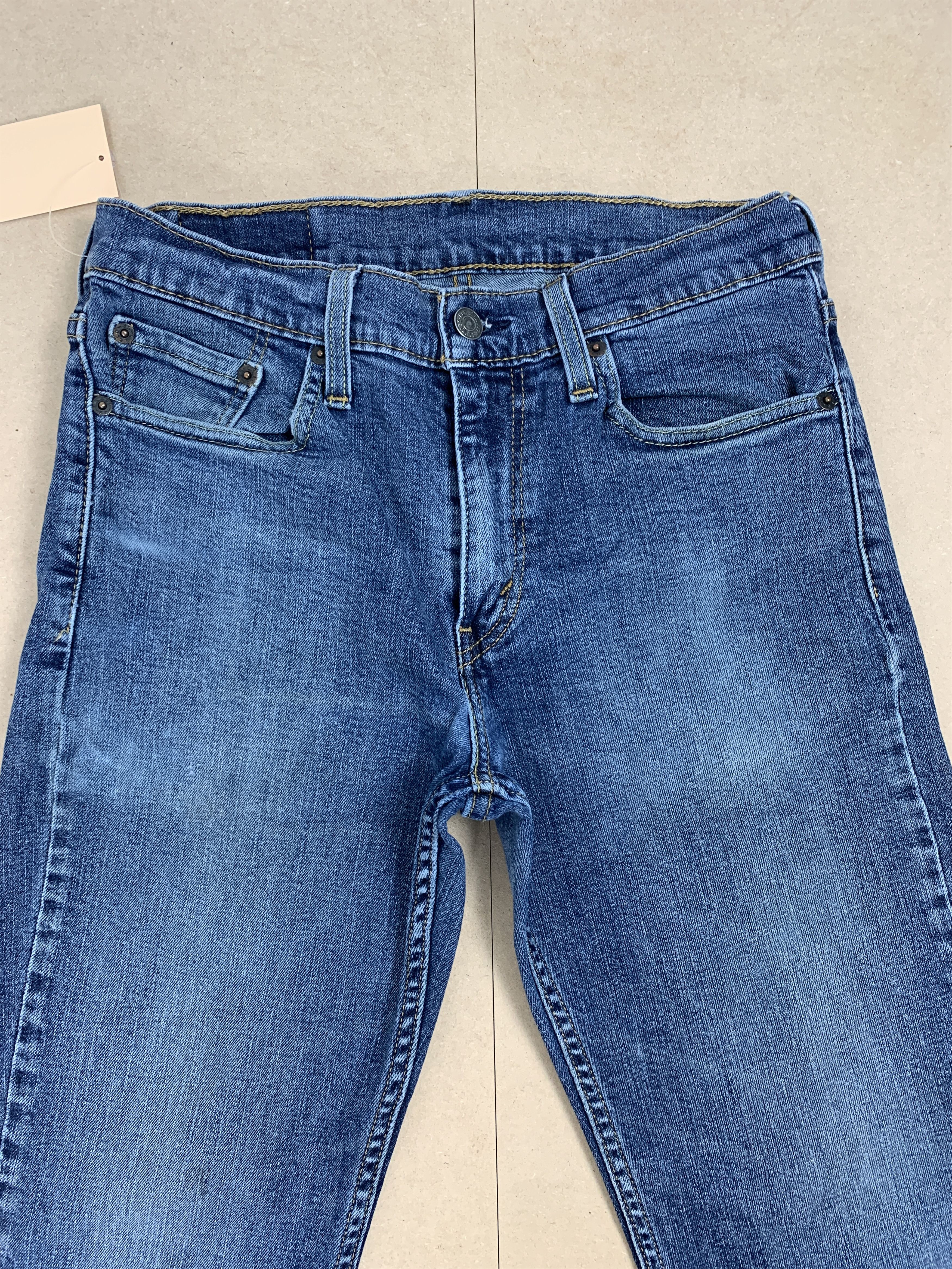 Levi's × Vintage Vintage LEVI'S Staright Cut Faded Blue Jeans Medium Blue Size US 28 / EU 44 - 2 Thumbnail