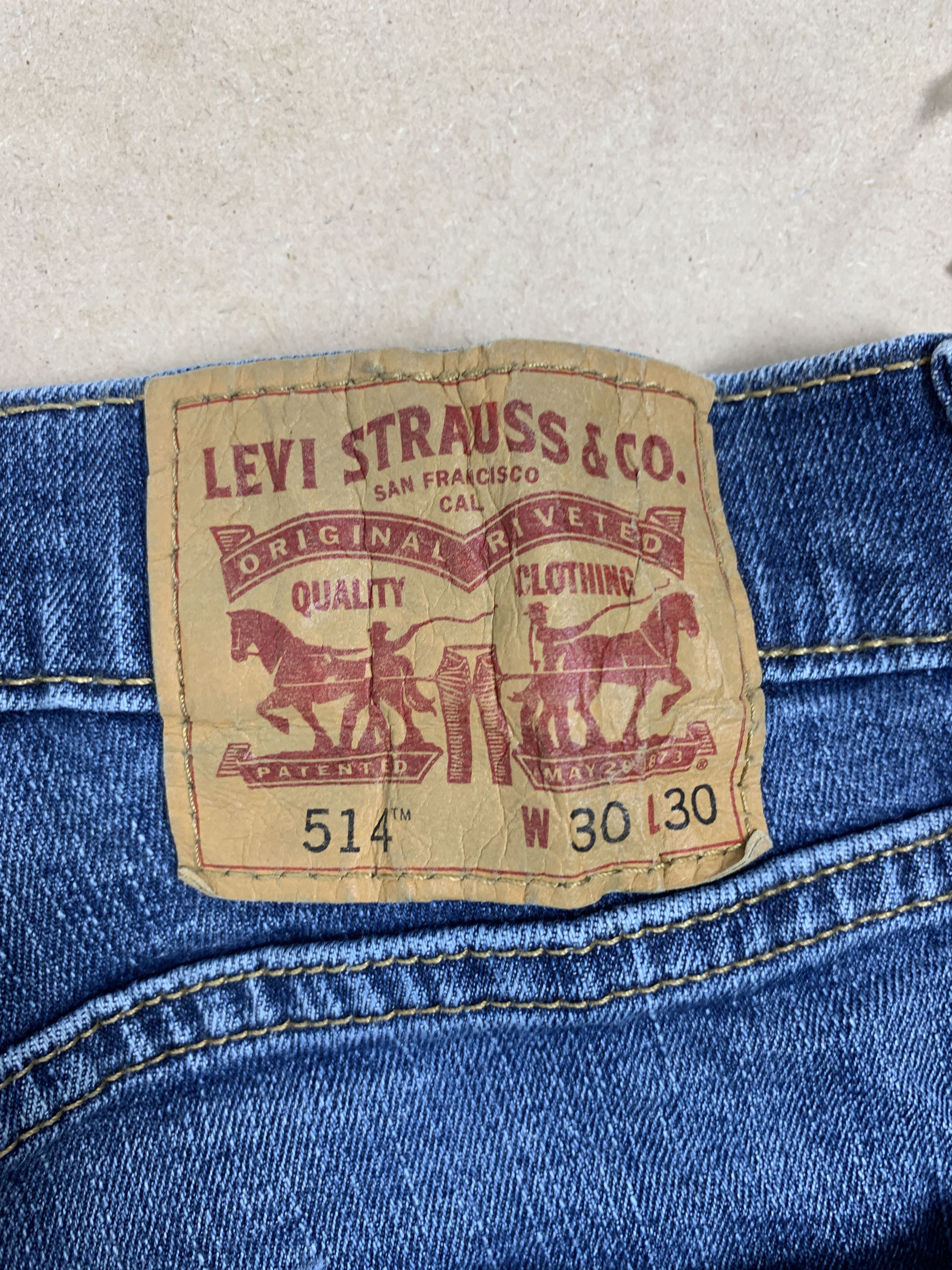 Levi's × Vintage Vintage LEVI'S Staright Cut Faded Blue Jeans Medium Blue Size US 28 / EU 44 - 7 Thumbnail