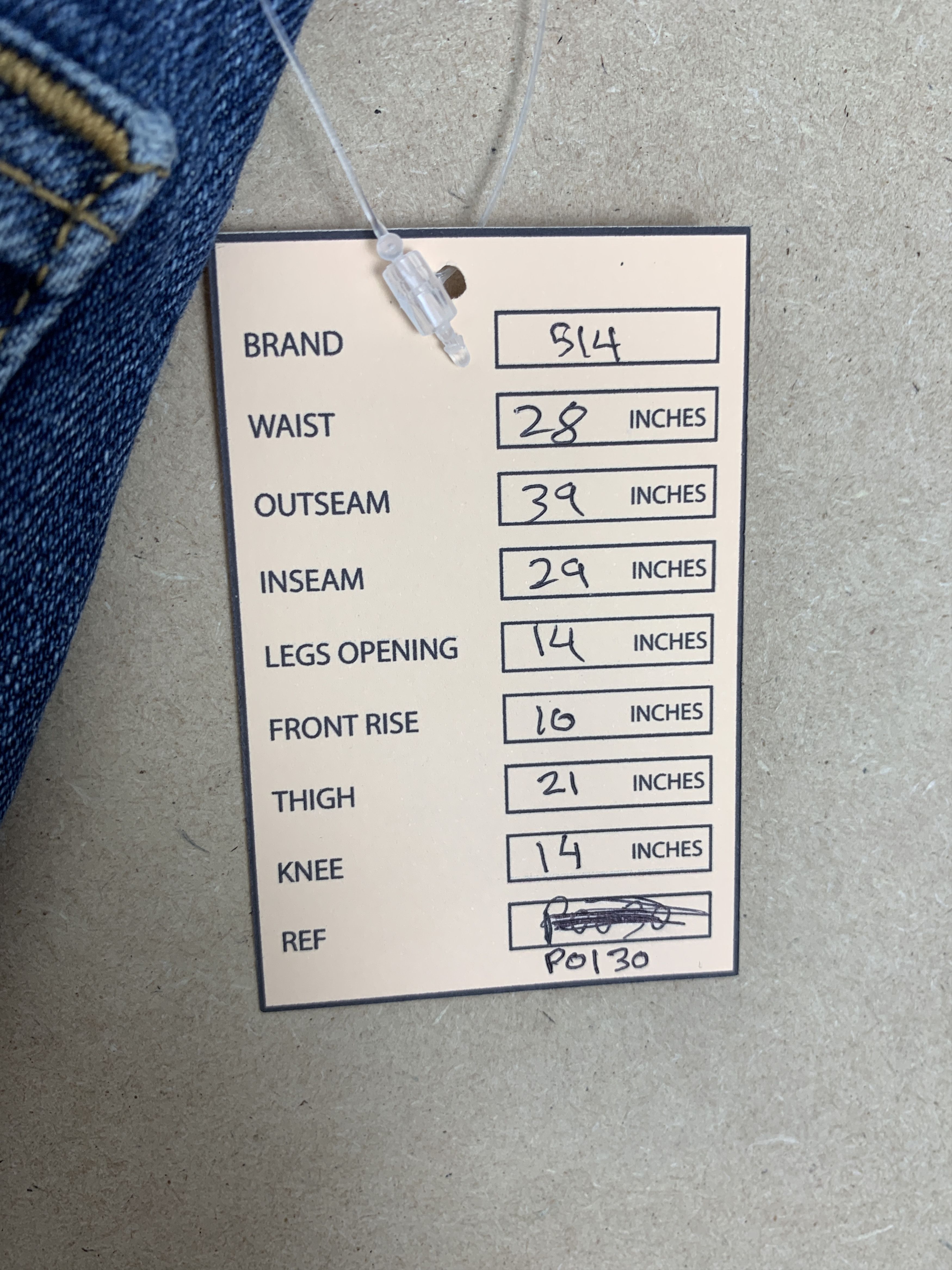 Levi's × Vintage Vintage LEVI'S Staright Cut Faded Blue Jeans Medium Blue Size US 28 / EU 44 - 22 Thumbnail
