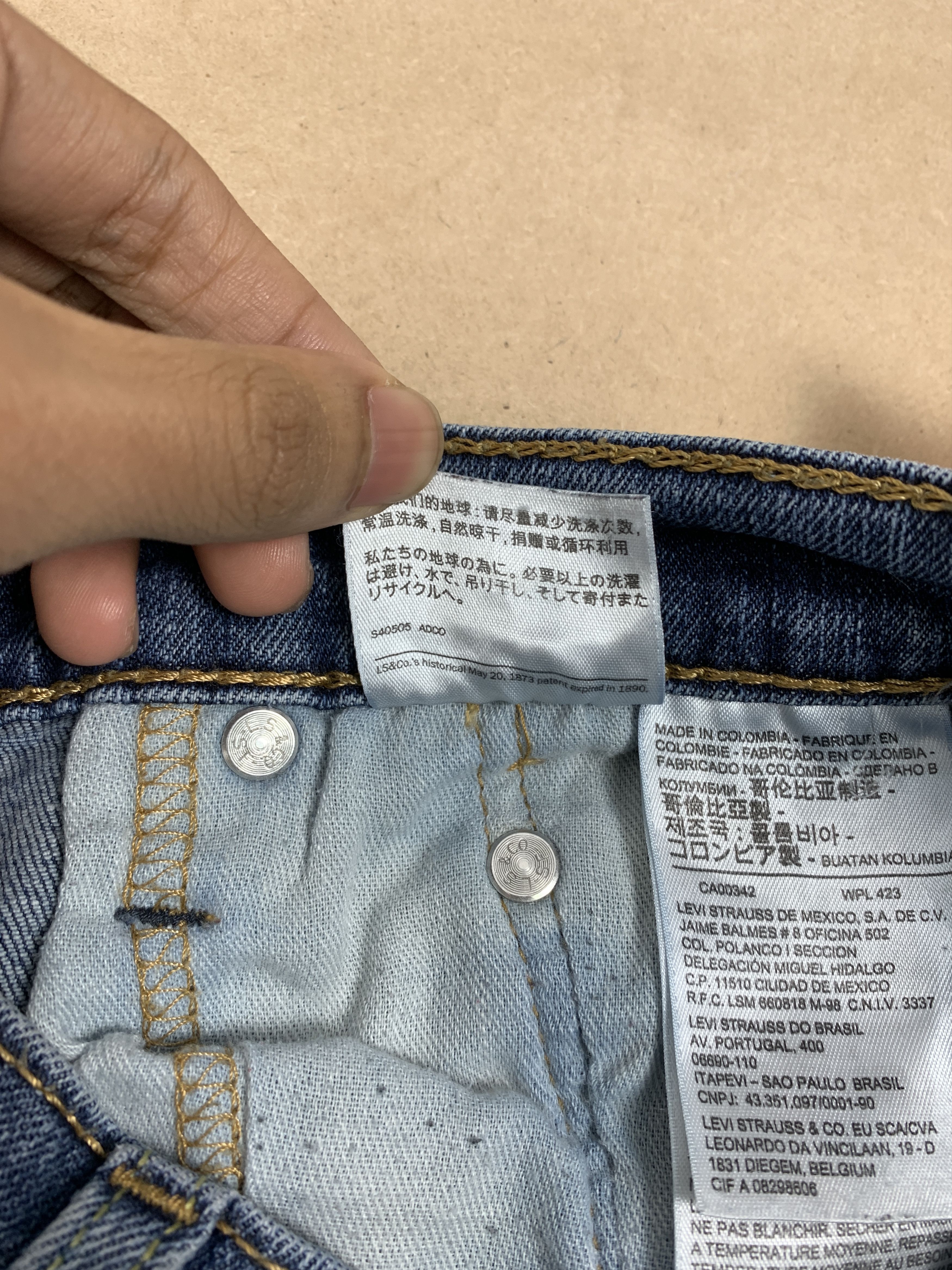 Levi's × Vintage Vintage LEVI'S Staright Cut Faded Blue Jeans Medium Blue Size US 28 / EU 44 - 13 Thumbnail