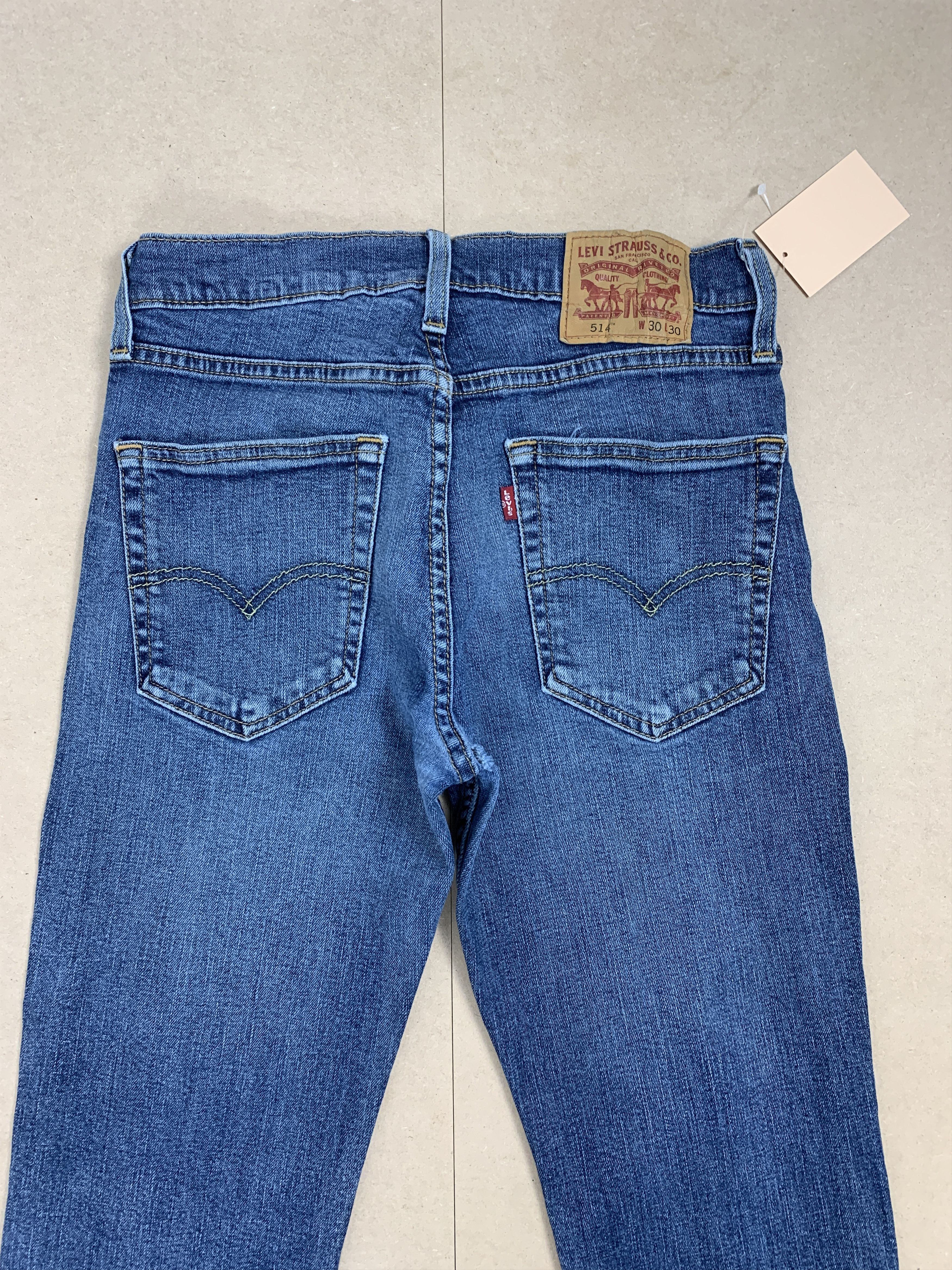 Levi's × Vintage Vintage LEVI'S Staright Cut Faded Blue Jeans Medium Blue Size US 28 / EU 44 - 6 Thumbnail