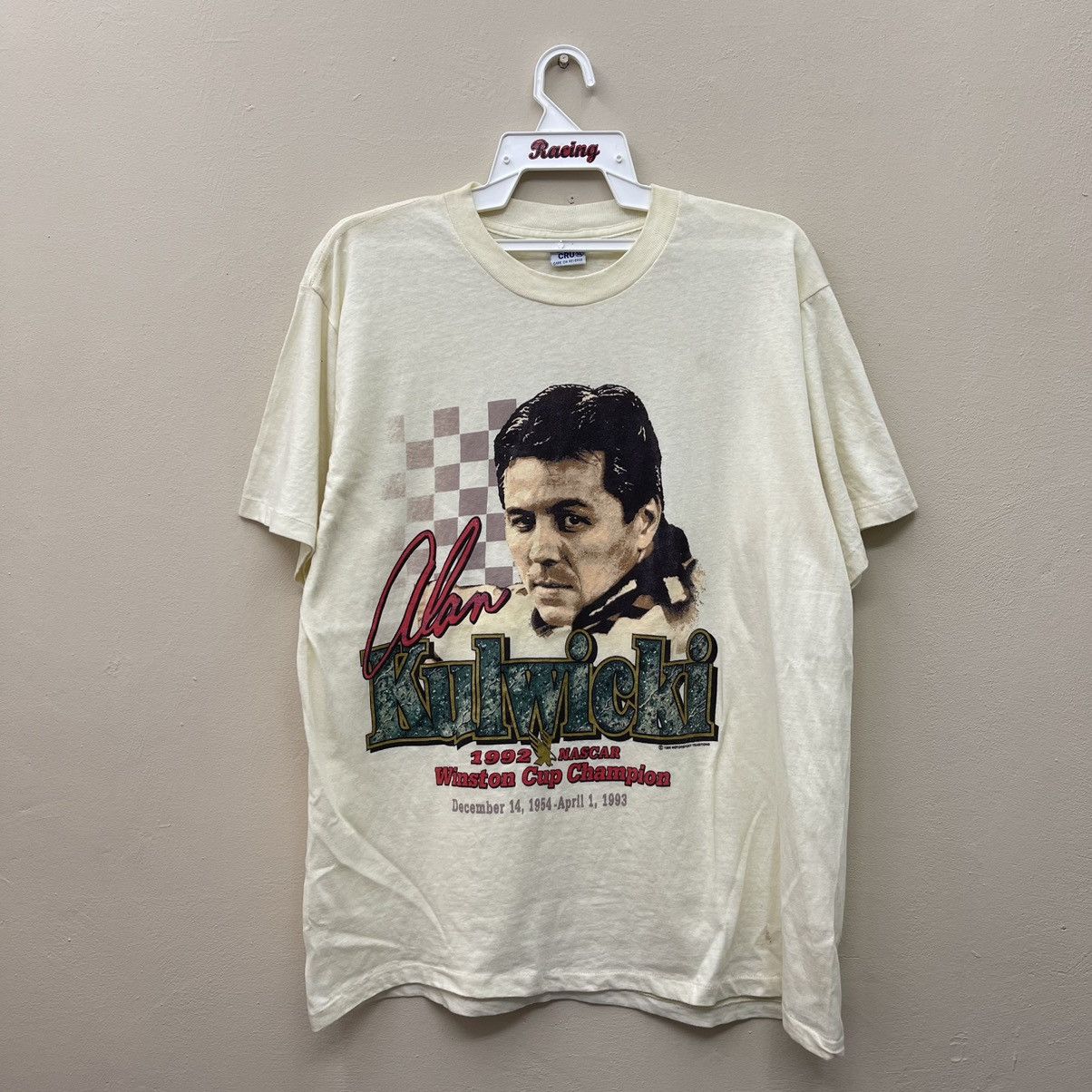 NASCAR Vintage 90s Alan Kulwicki Winston Cup Champion T-Shirt Size US XL / EU 56 / 4 - 1 Thumbnail