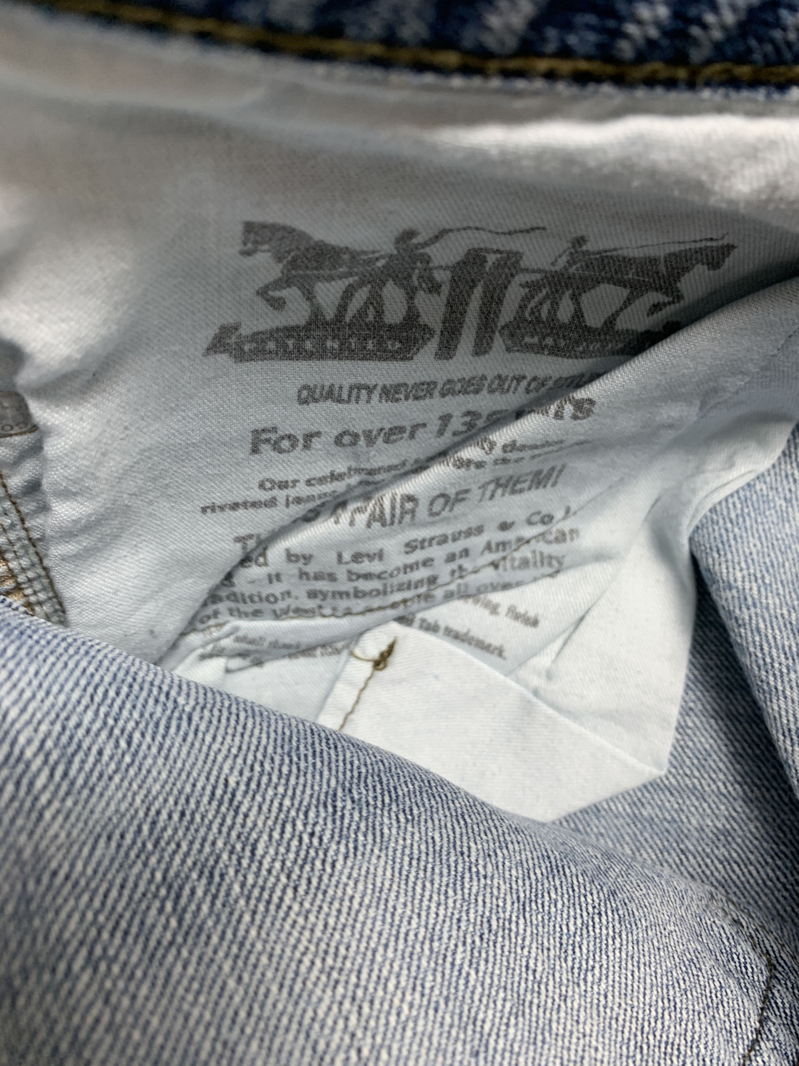 Levi's Vintage Levis 514 Straight Cut Faded Blue Jeans Size US 30 / EU 46 - 8 Thumbnail