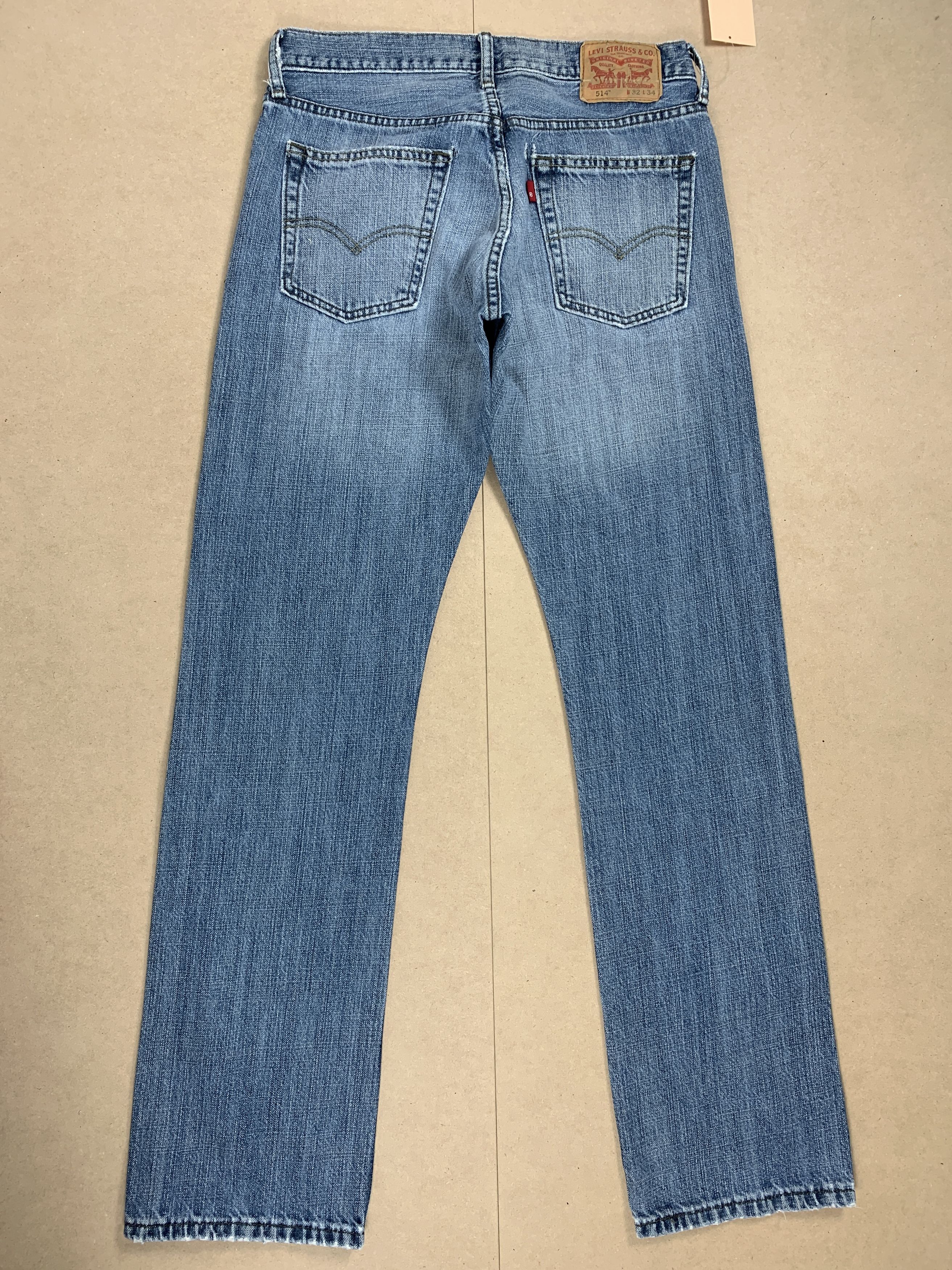 Levi's Vintage Levis 514 Straight Cut Faded Blue Jeans Size US 30 / EU 46 - 5 Thumbnail