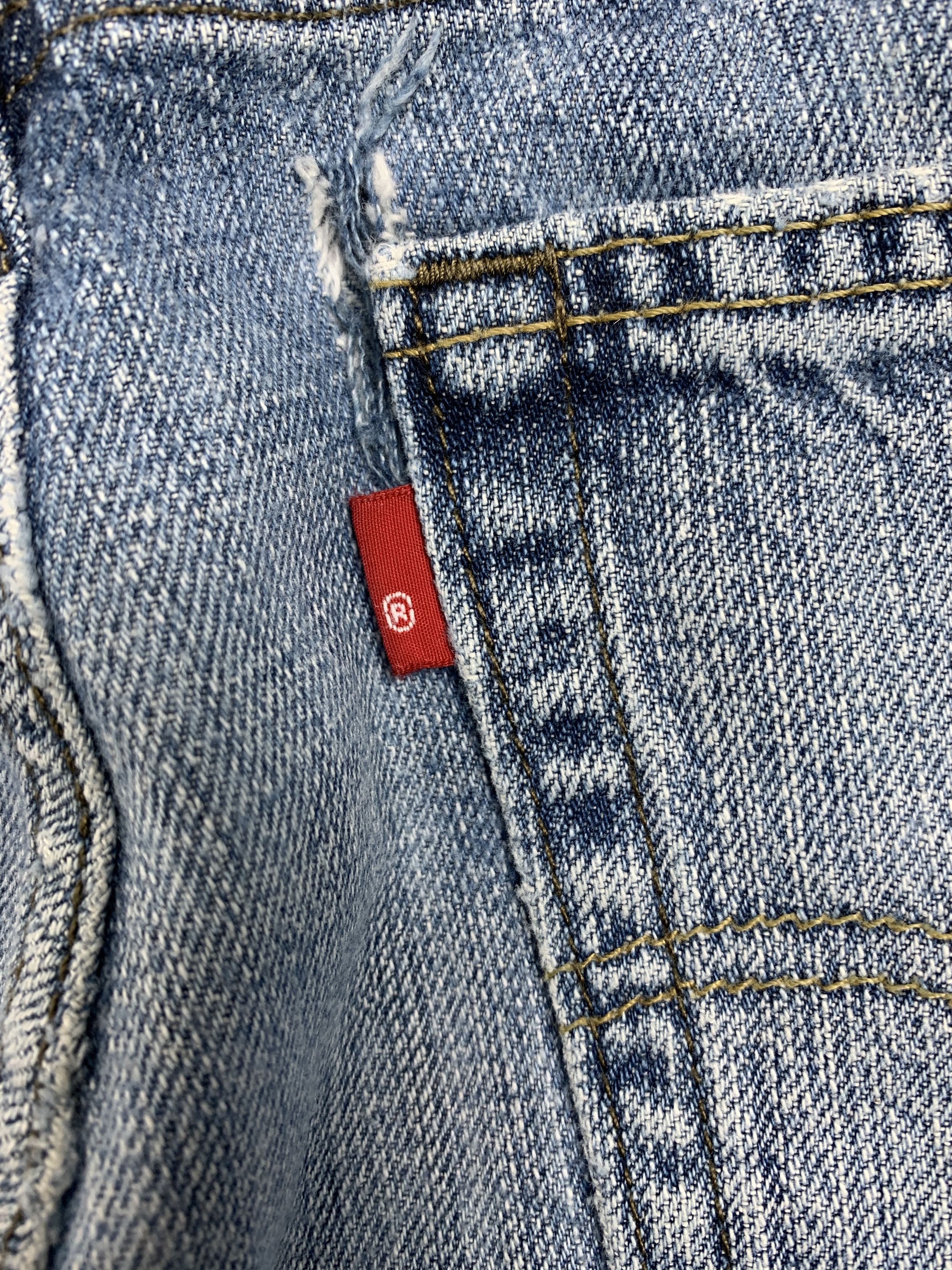 Levi's Vintage Levis 514 Straight Cut Faded Blue Jeans Size US 30 / EU 46 - 7 Thumbnail