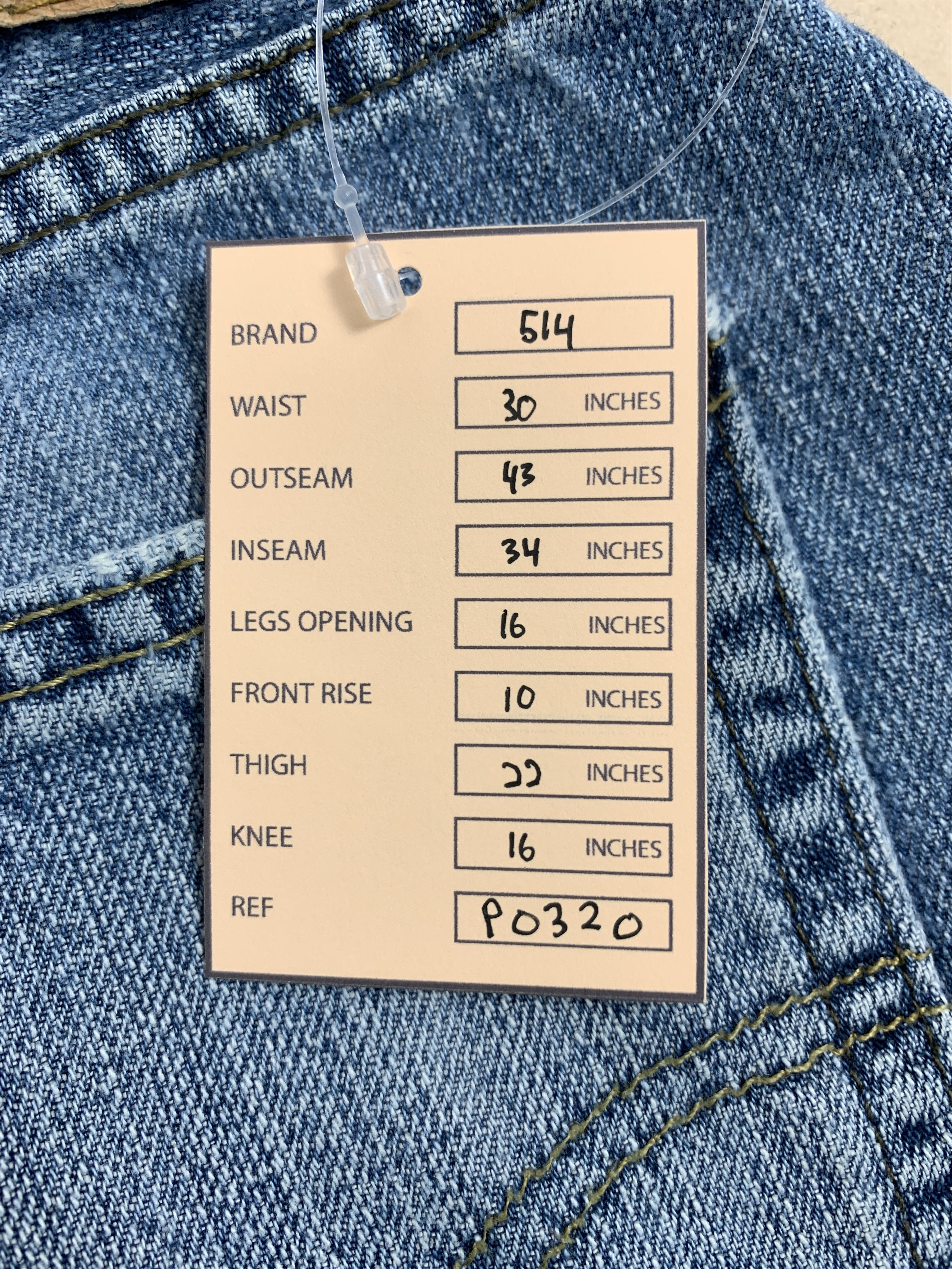 Levi's Vintage Levis 514 Straight Cut Faded Blue Jeans Size US 30 / EU 46 - 17 Thumbnail