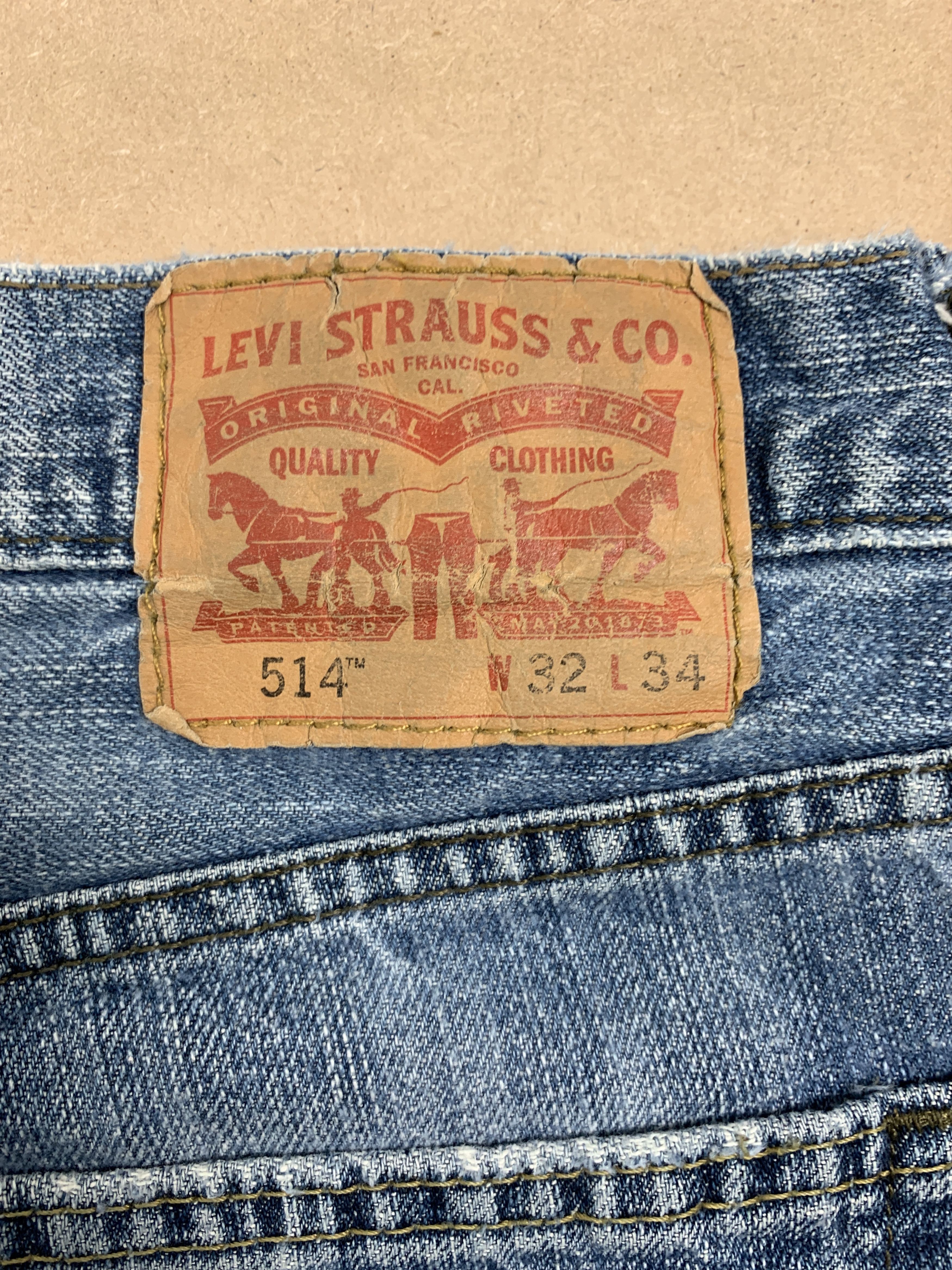 Levi's Vintage Levis 514 Straight Cut Faded Blue Jeans Size US 30 / EU 46 - 6 Thumbnail