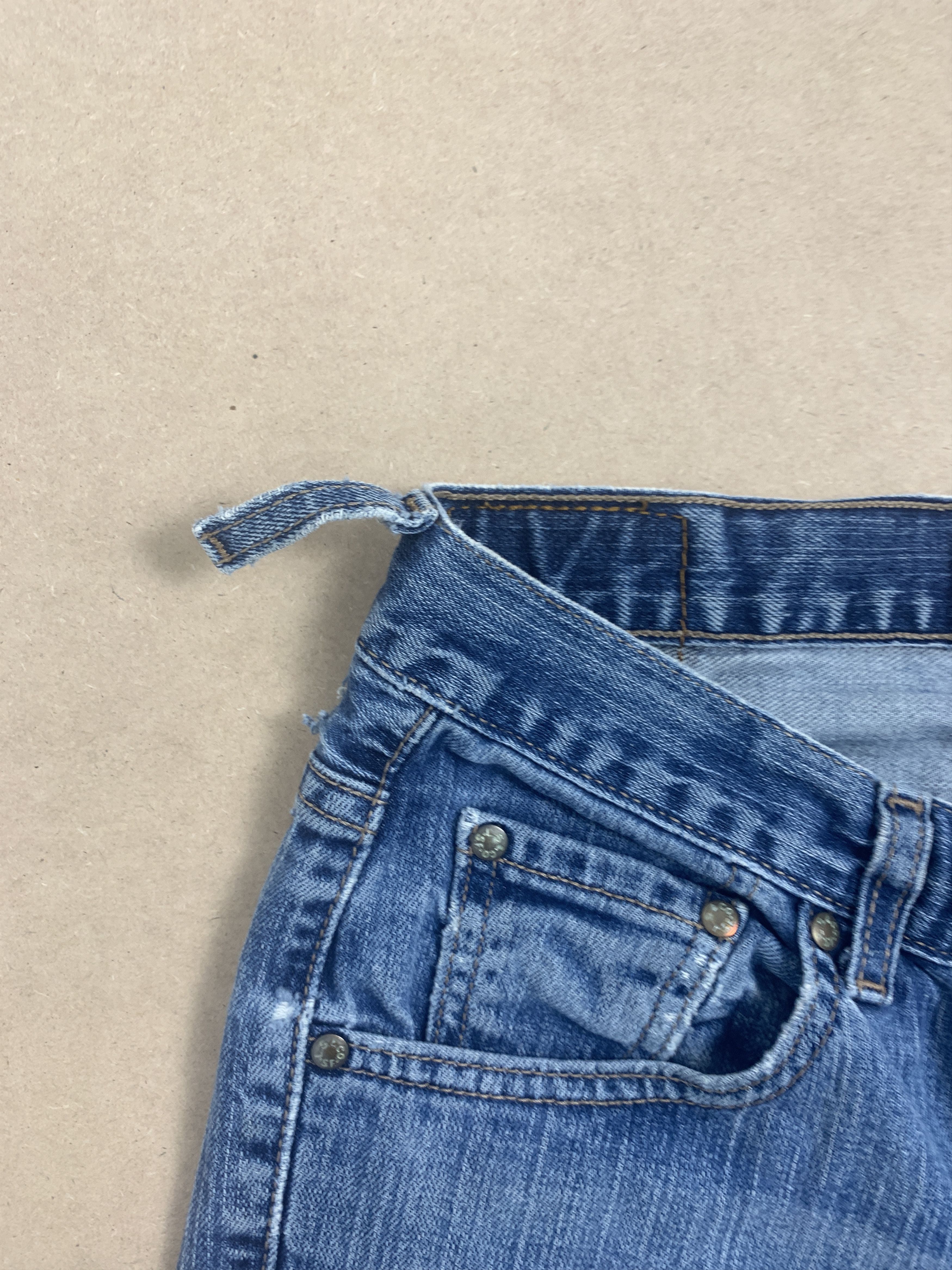 Levi's × Vintage Vintage Levis 505 Straight Cut Faded Blue Jeans Size US 34 / EU 50 - 7 Thumbnail