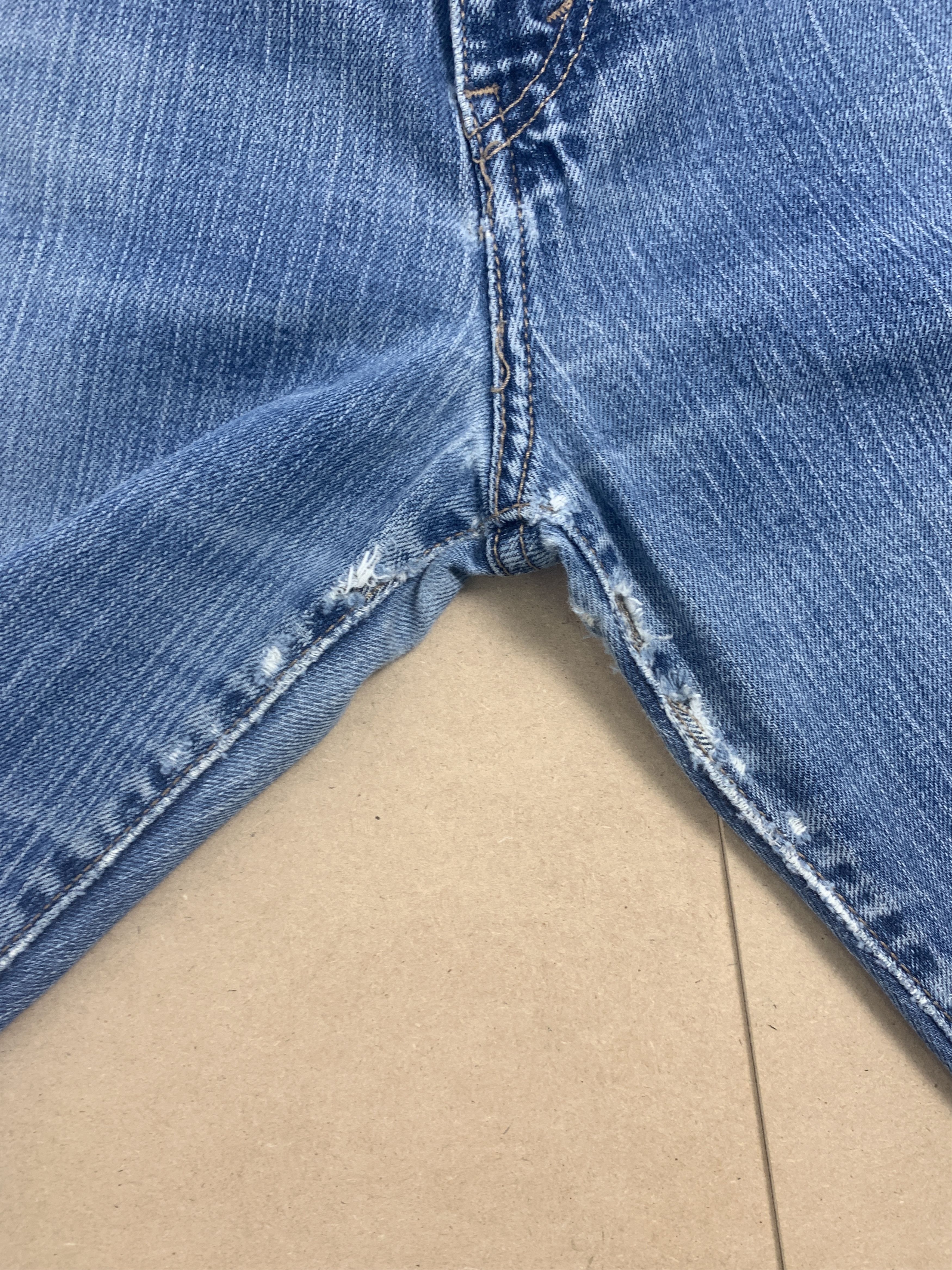 Levi's × Vintage Vintage Levis 505 Straight Cut Faded Blue Jeans Size US 34 / EU 50 - 5 Thumbnail