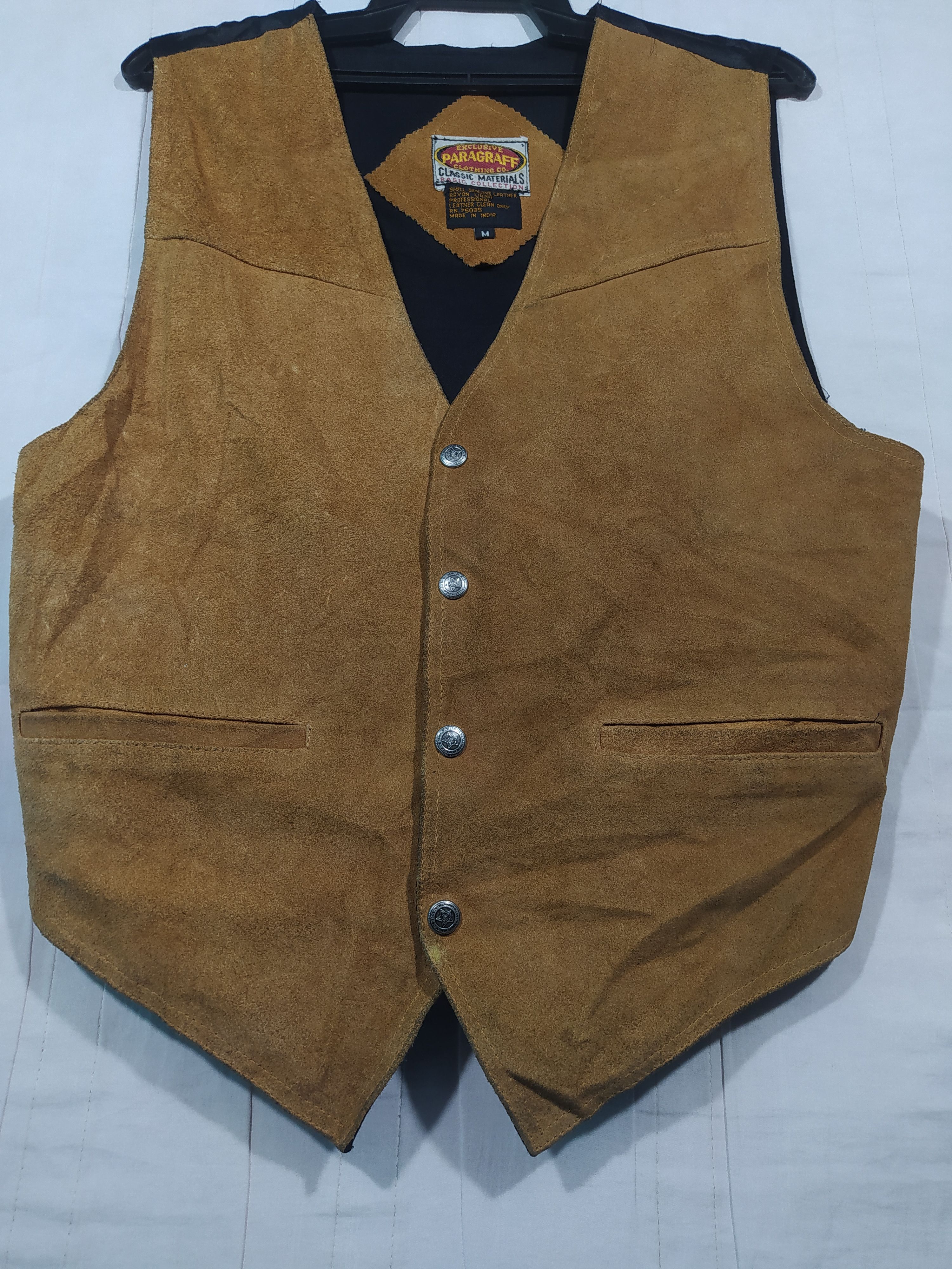 Leather × Vintage Vintage Paragraff leather vest Size US M / EU 48-50 / 2 - 2 Thumbnail