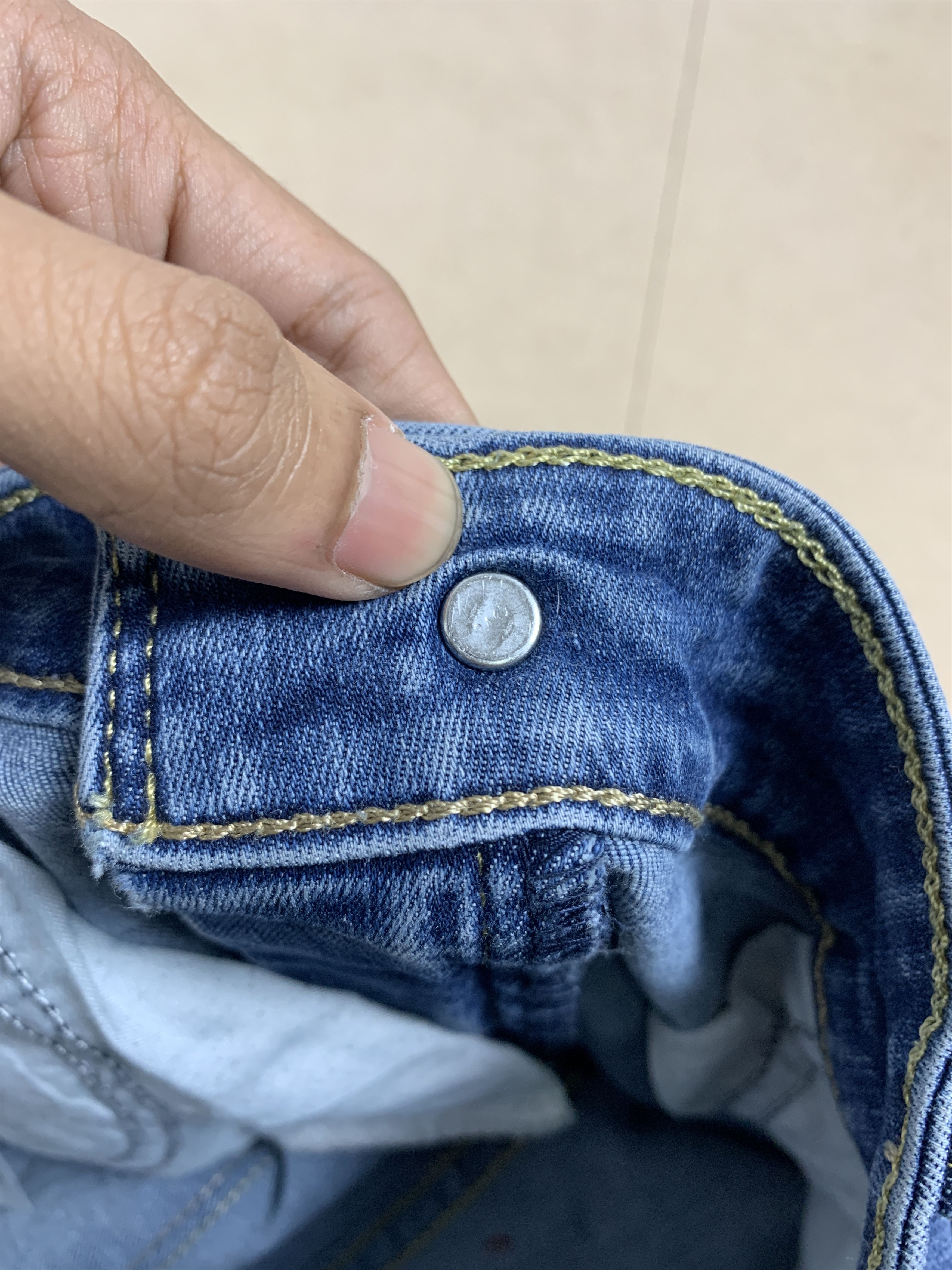 Levi's × Vintage Vintage Levis 575 Mid Skinny Faded Blue Jeans Size US 32 / EU 48 - 20 Thumbnail