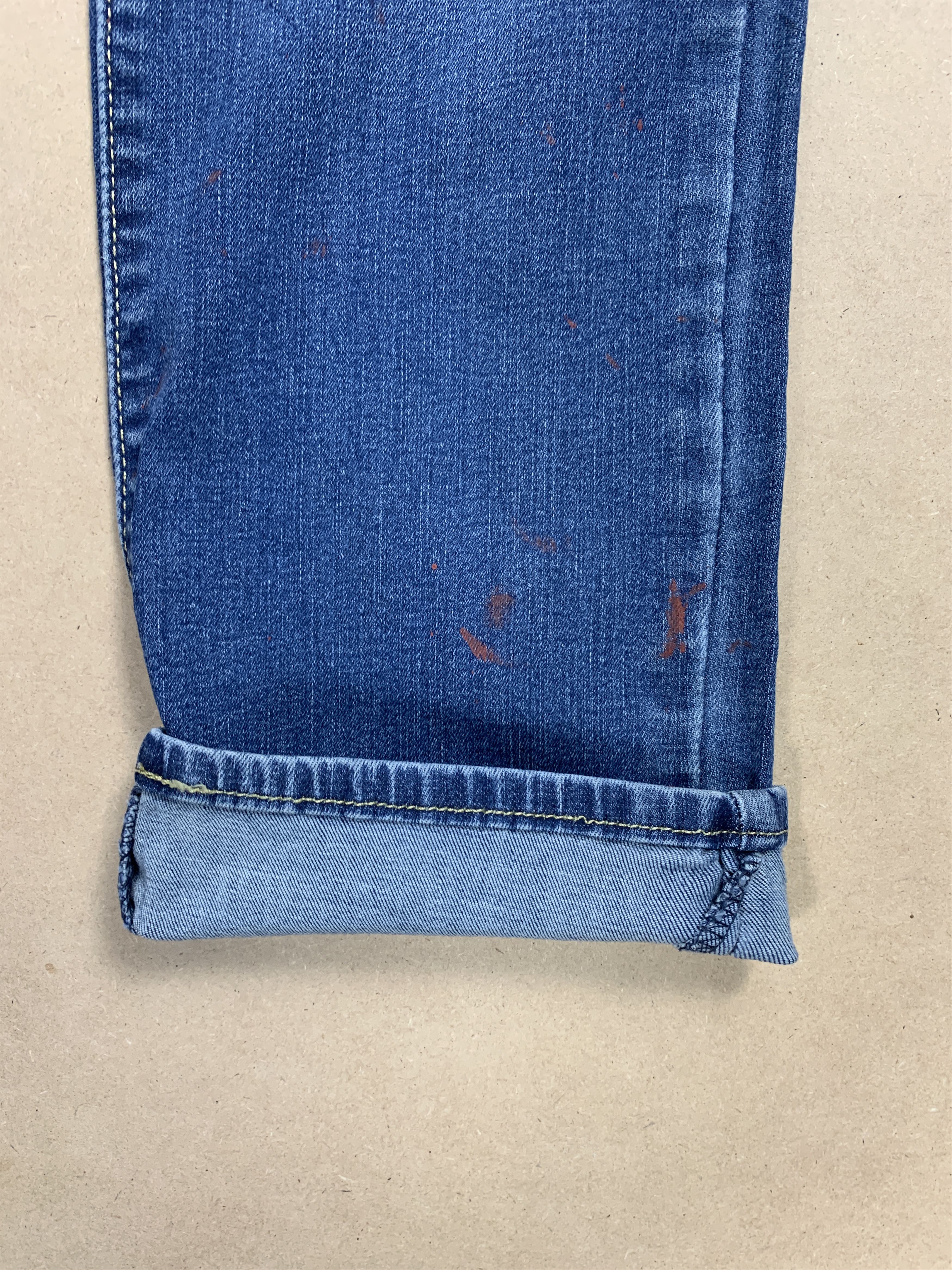 Levi's × Vintage Vintage Levis 575 Mid Skinny Faded Blue Jeans Size US 32 / EU 48 - 4 Thumbnail