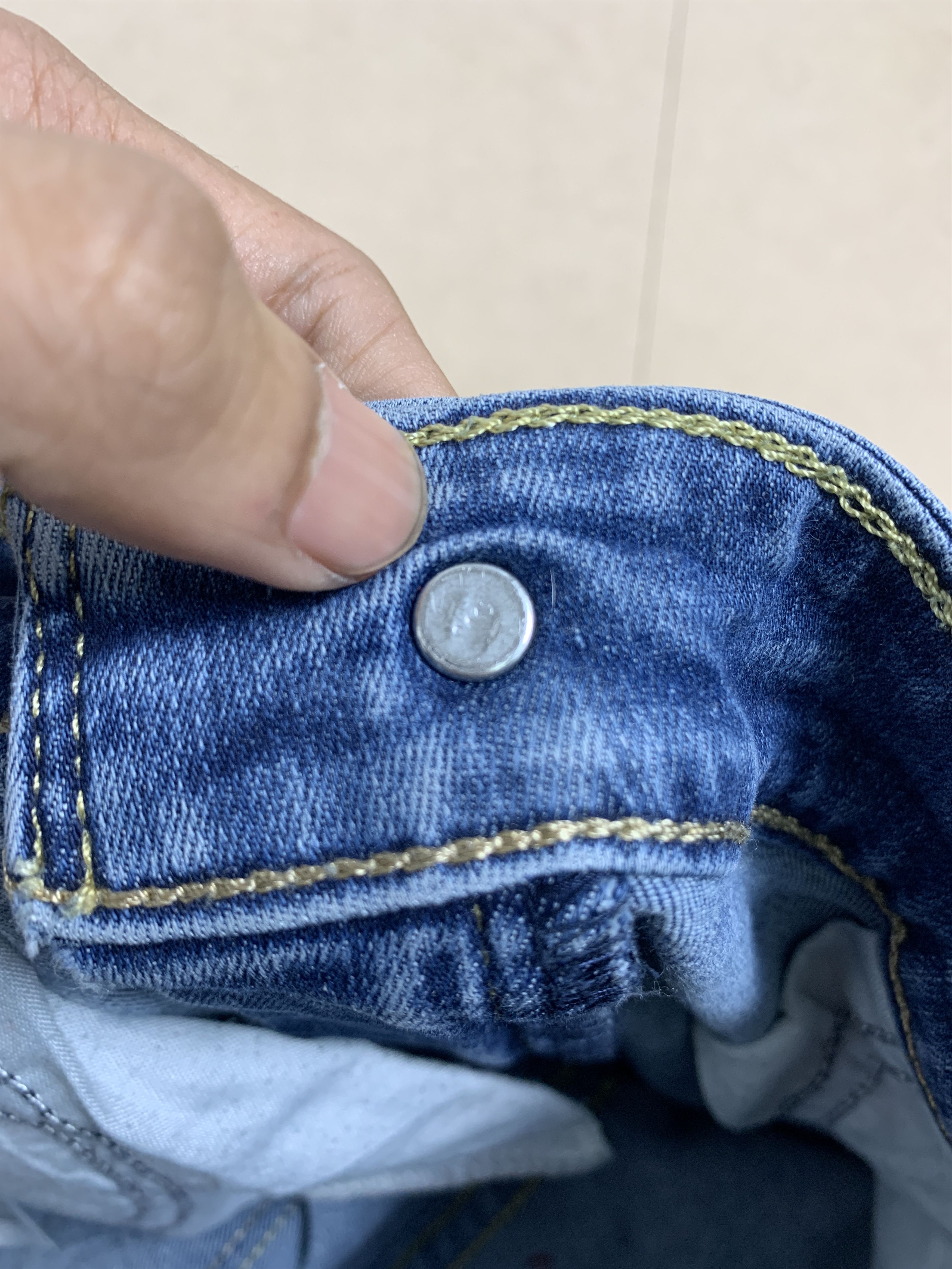Levi's × Vintage Vintage Levis 575 Mid Skinny Faded Blue Jeans Size US 32 / EU 48 - 19 Thumbnail