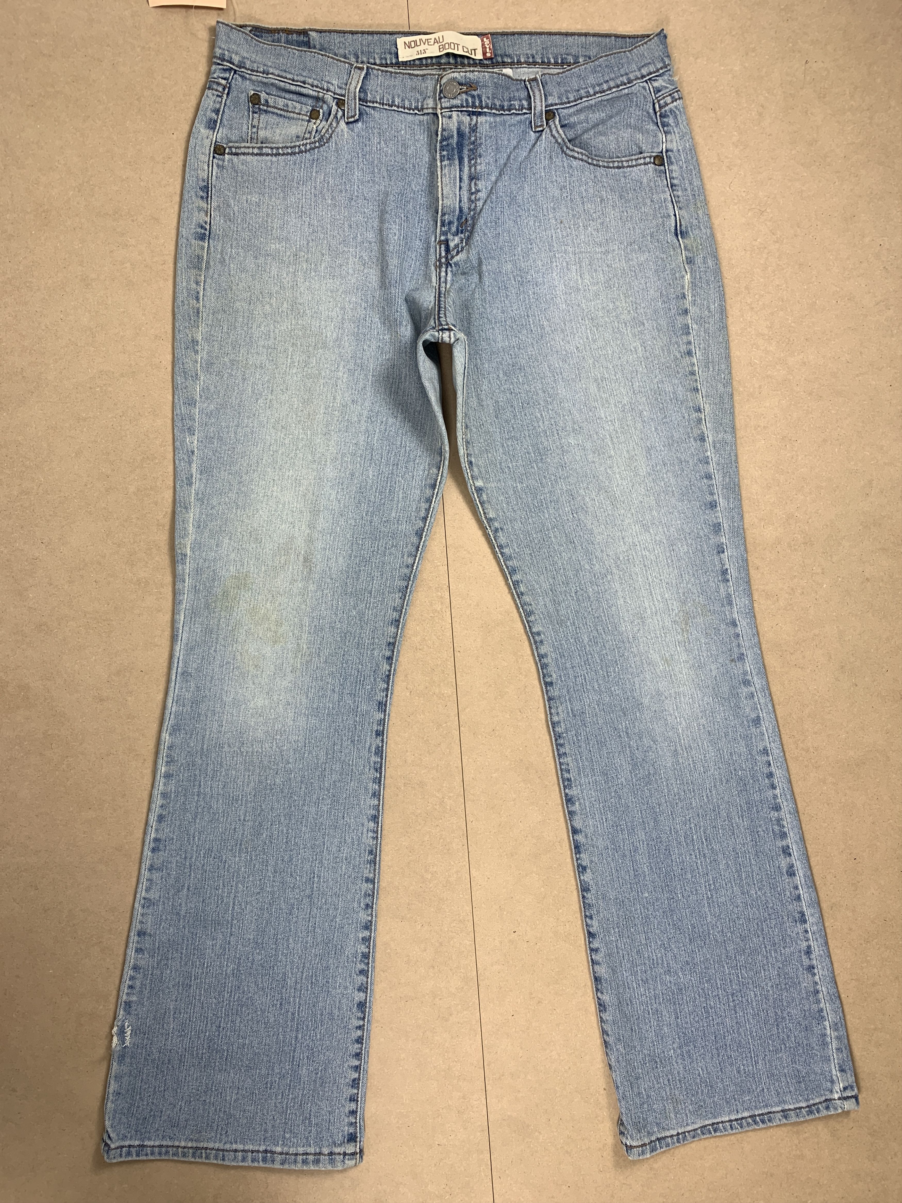 image of Levis 515 Boot Cut Faded Stone Wash Jeans in Stonewash, Women's (Size 34)
