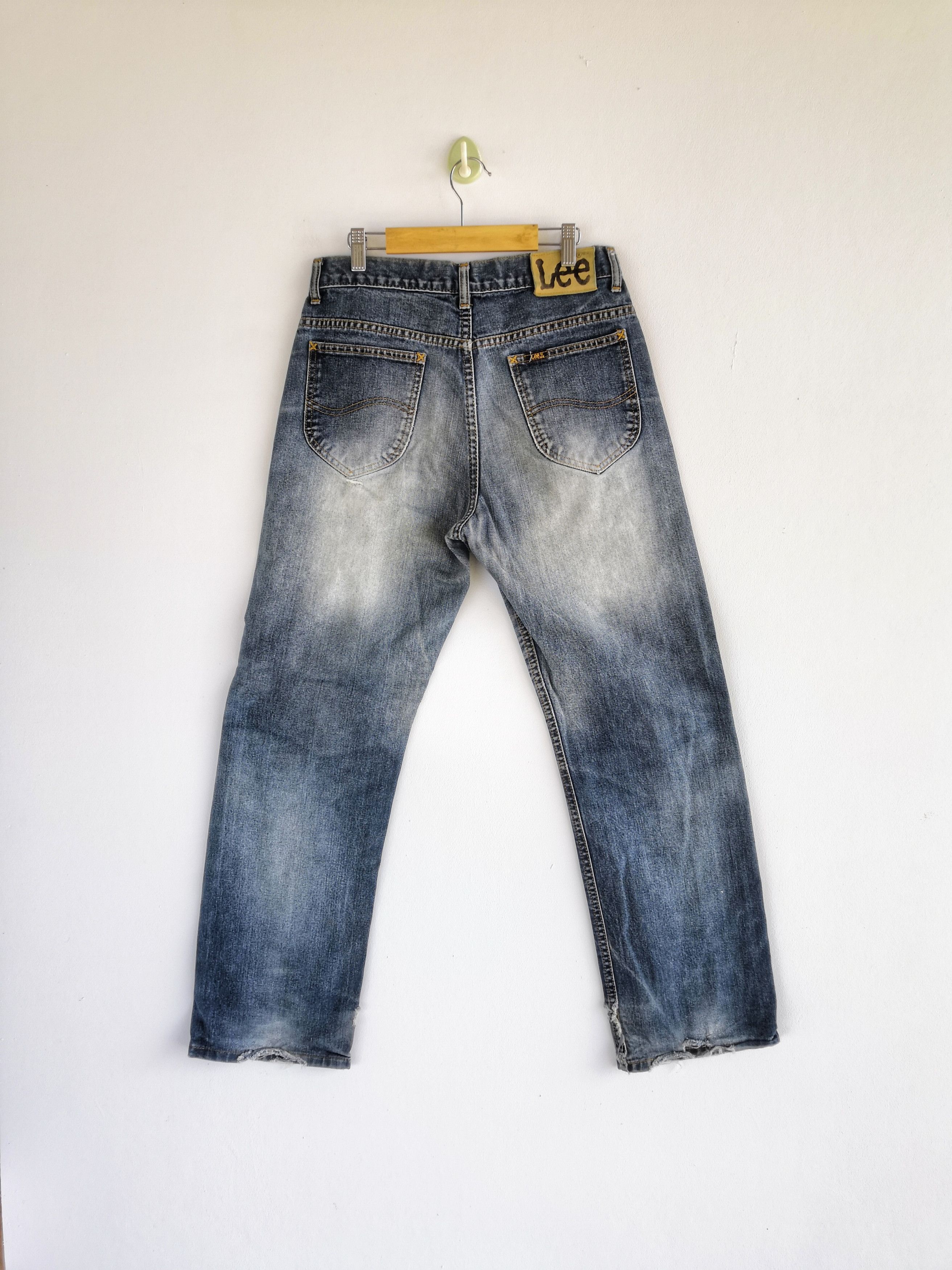 Jean Vintage Lee Cowboys Denim Distressed Lee Riders Jeans Size 28" / US 6 / IT 42 - 2 Thumbnail
