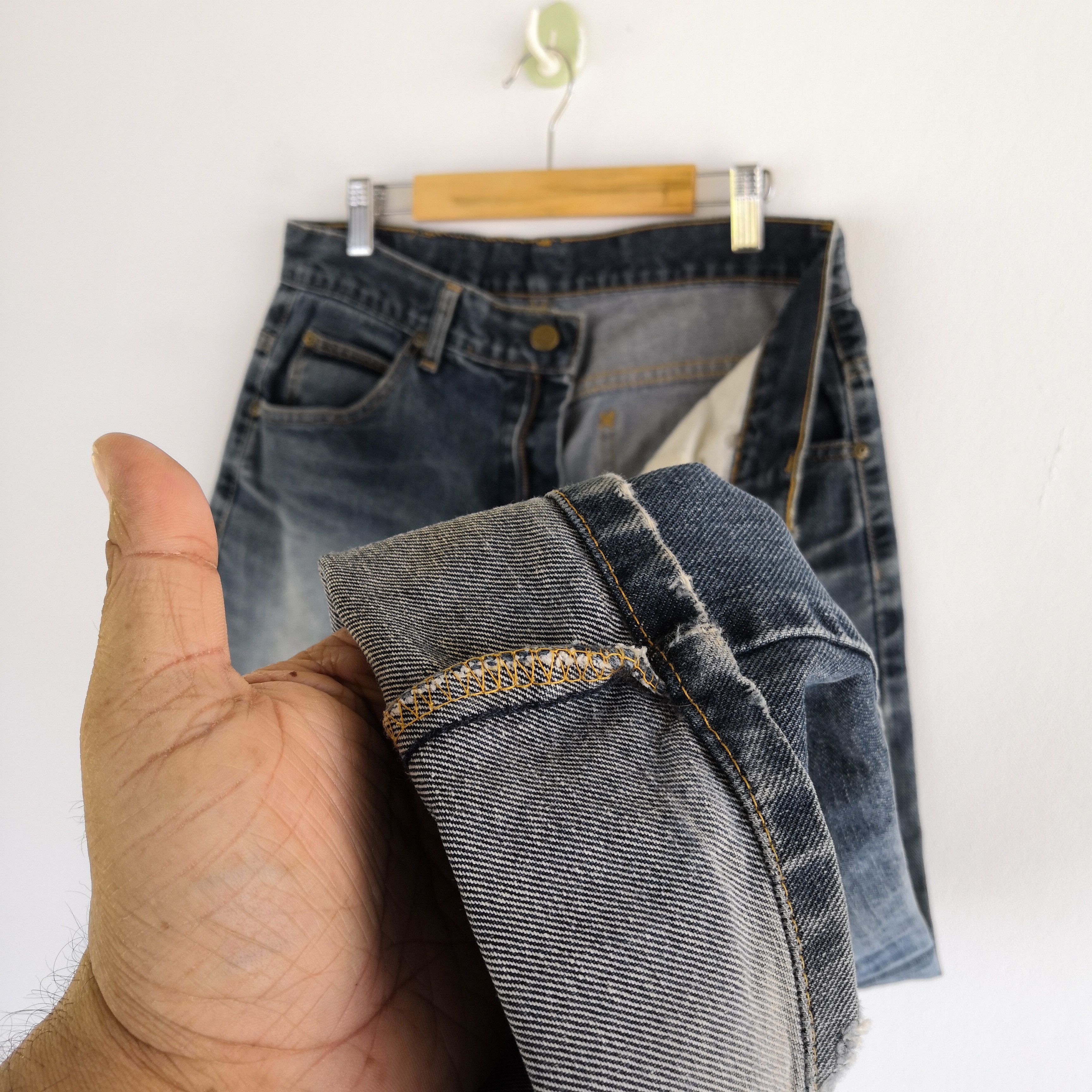 Jean Vintage Lee Cowboys Denim Distressed Lee Riders Jeans Size 28" / US 6 / IT 42 - 10 Thumbnail