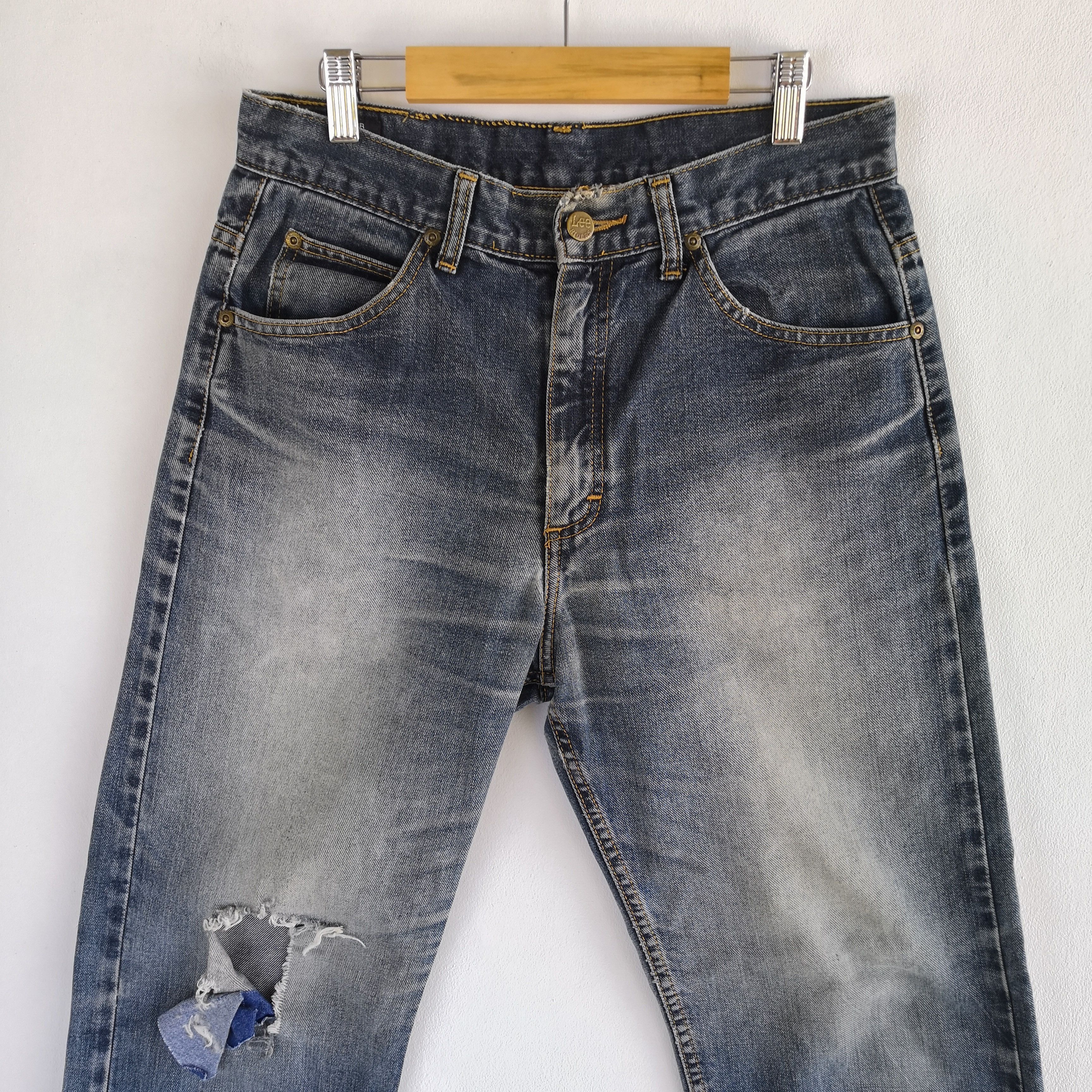 Jean Vintage Lee Cowboys Denim Distressed Lee Riders Jeans Size 28" / US 6 / IT 42 - 3 Thumbnail