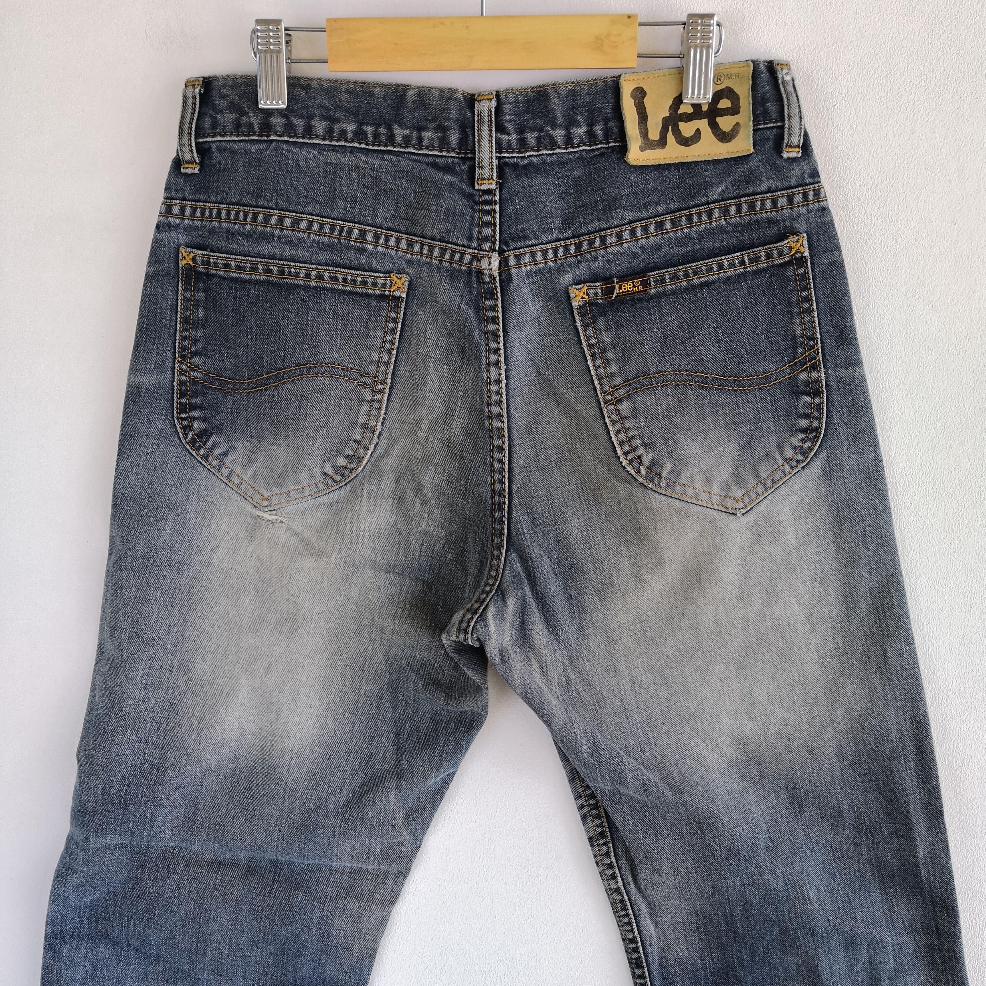 Jean Vintage Lee Cowboys Denim Distressed Lee Riders Jeans Size 28" / US 6 / IT 42 - 6 Thumbnail