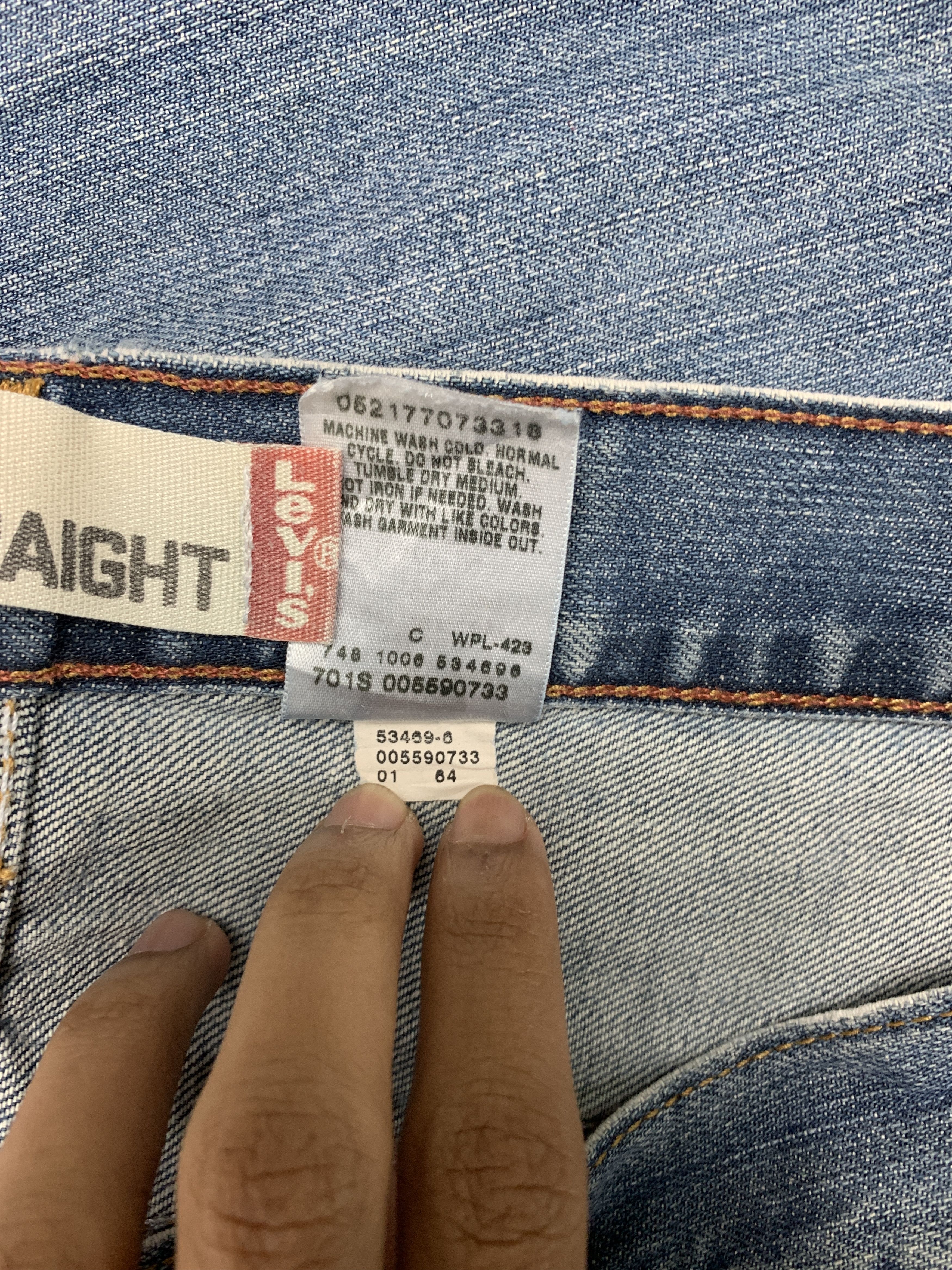 Levi's × Vintage Vintage Levis 559 Straight Cut Blue Jeans Size US 34 / EU 50 - 14 Thumbnail