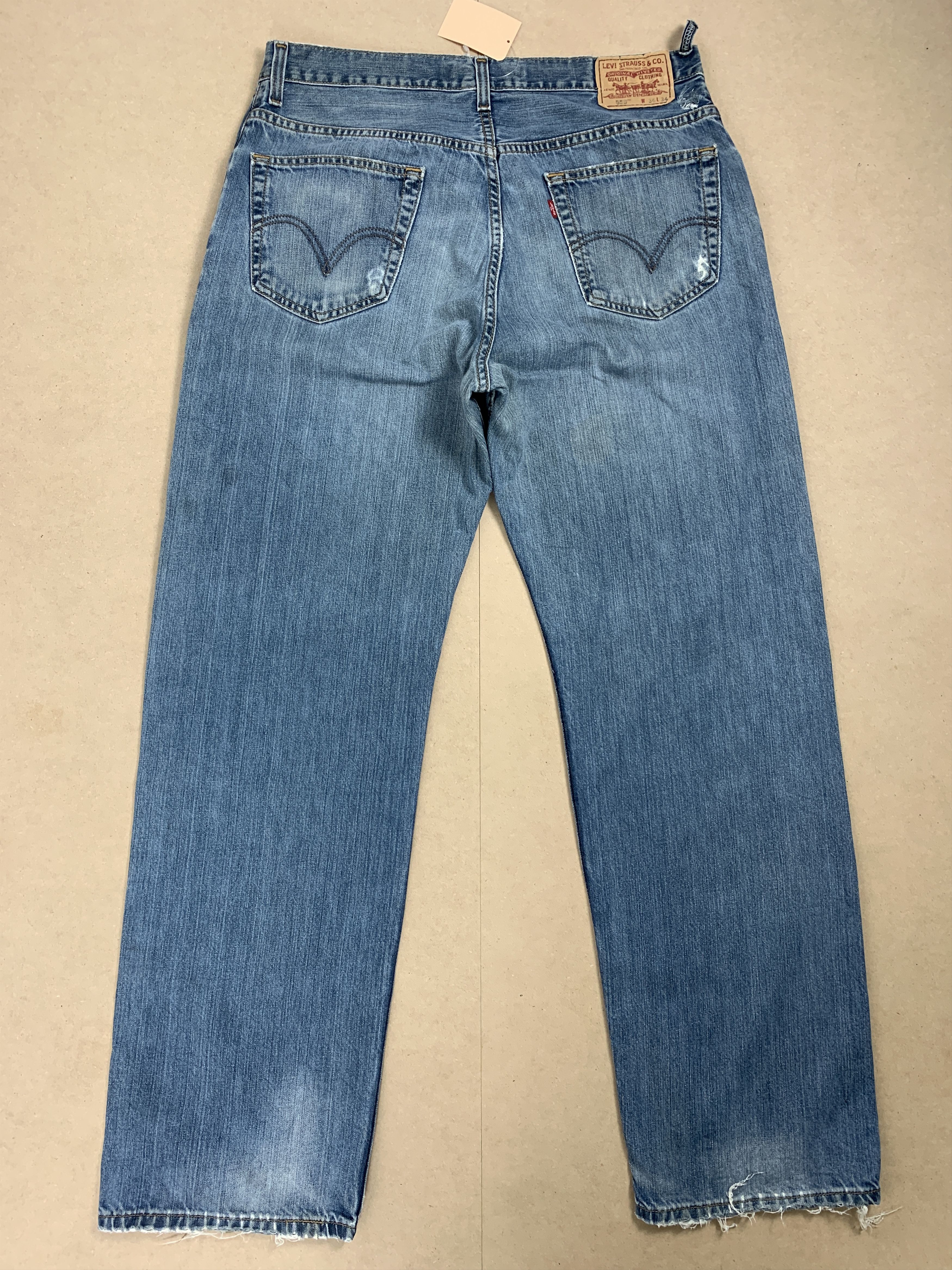 Levi's × Vintage Vintage Levis 559 Straight Cut Blue Jeans Size US 34 / EU 50 - 5 Thumbnail