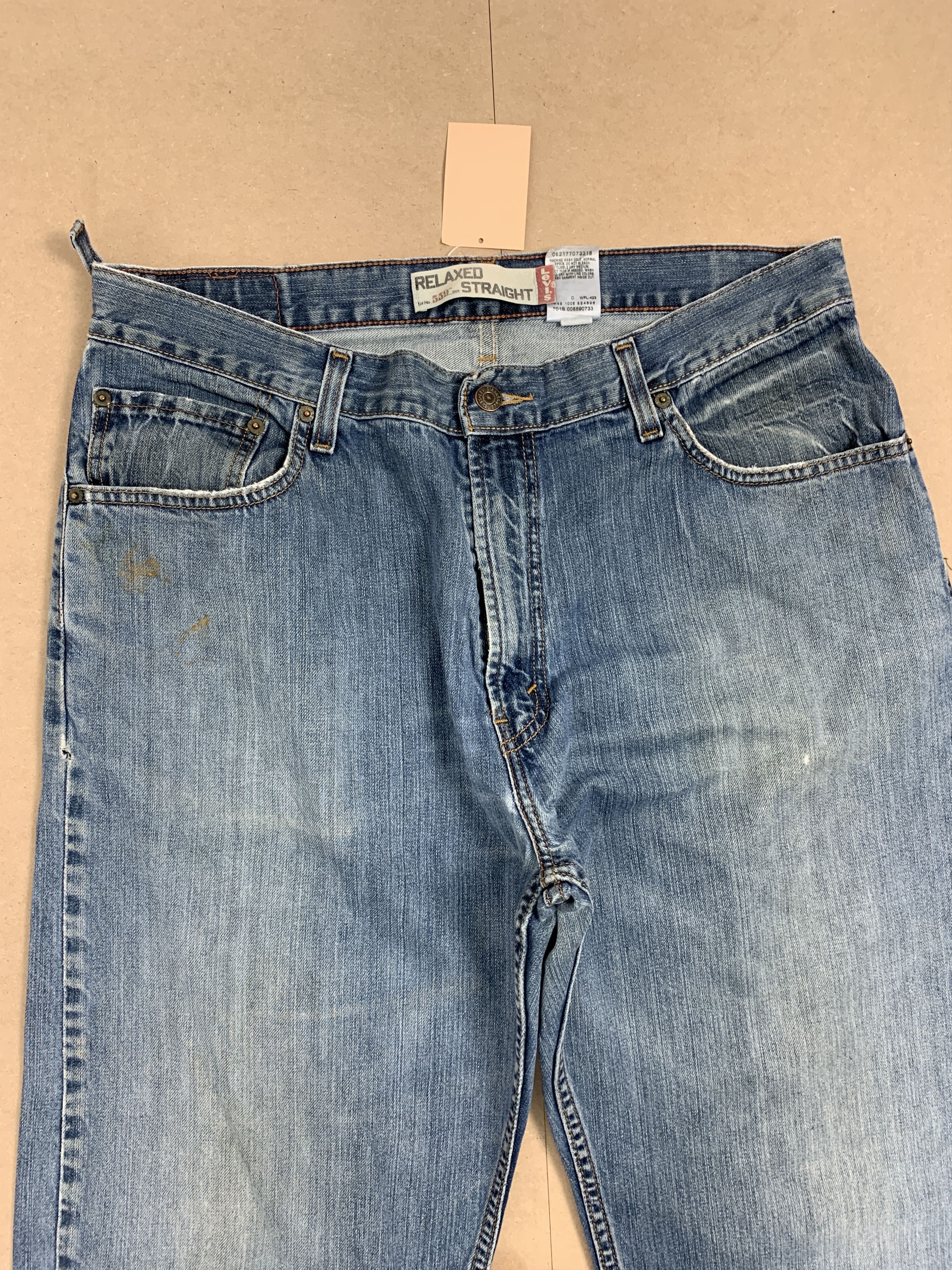 Levi's × Vintage Vintage Levis 559 Straight Cut Blue Jeans Size US 34 / EU 50 - 2 Thumbnail
