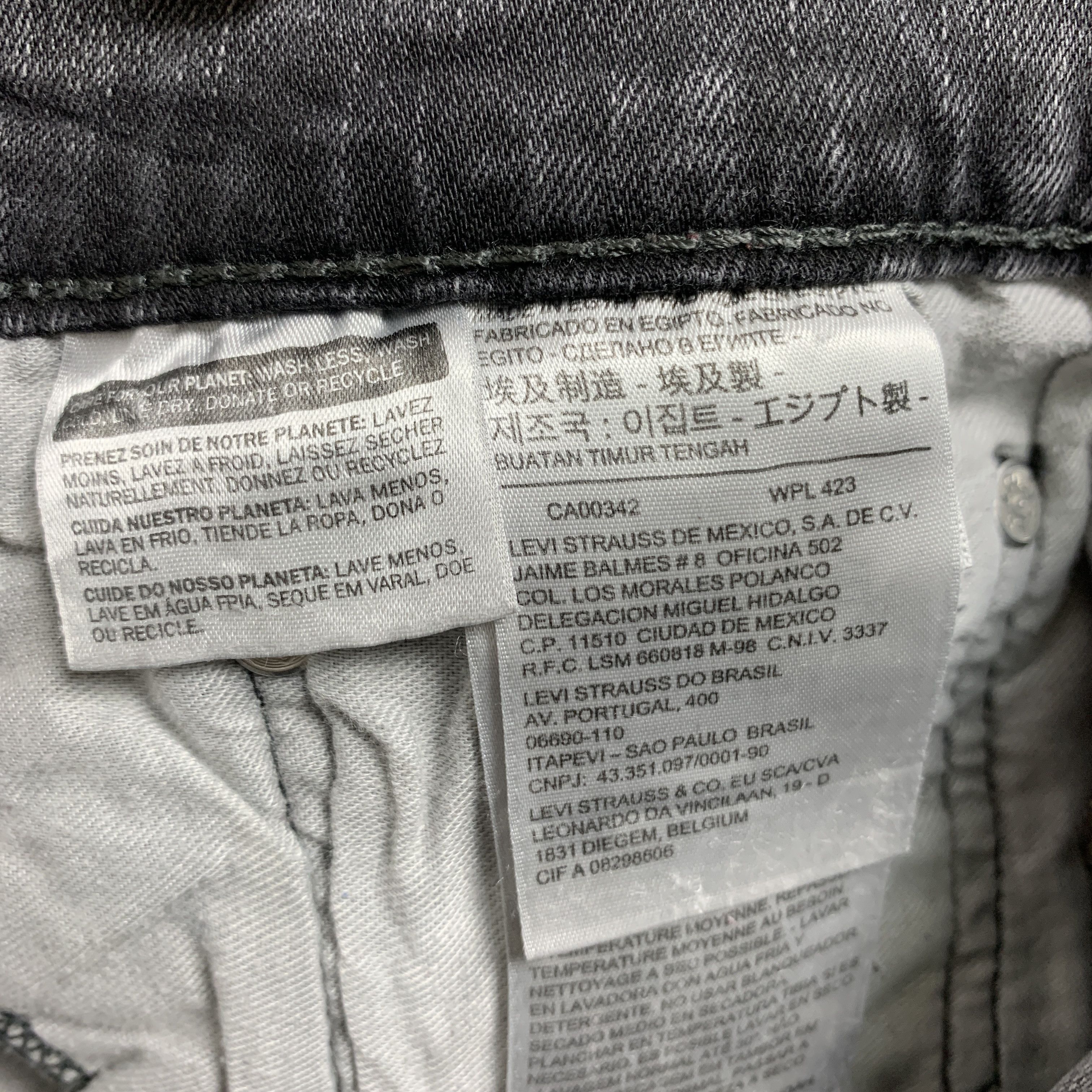 Levi's Vintage Levis 505 Distressed Faded Black Jeans P0292 Size US 32 / EU 48 - 13 Thumbnail