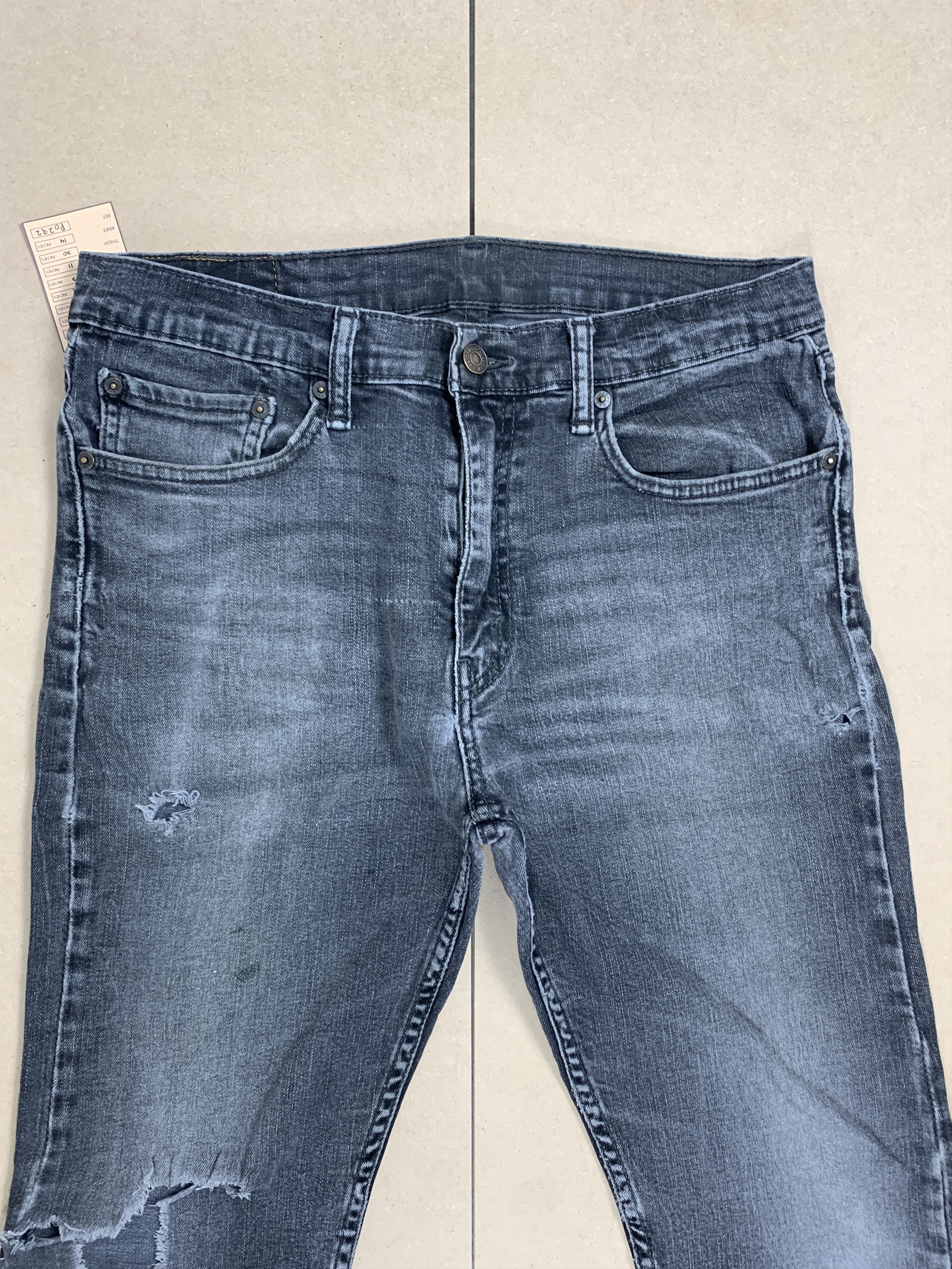 Levi's Vintage Levis 505 Distressed Faded Black Jeans P0292 Size US 32 / EU 48 - 2 Thumbnail