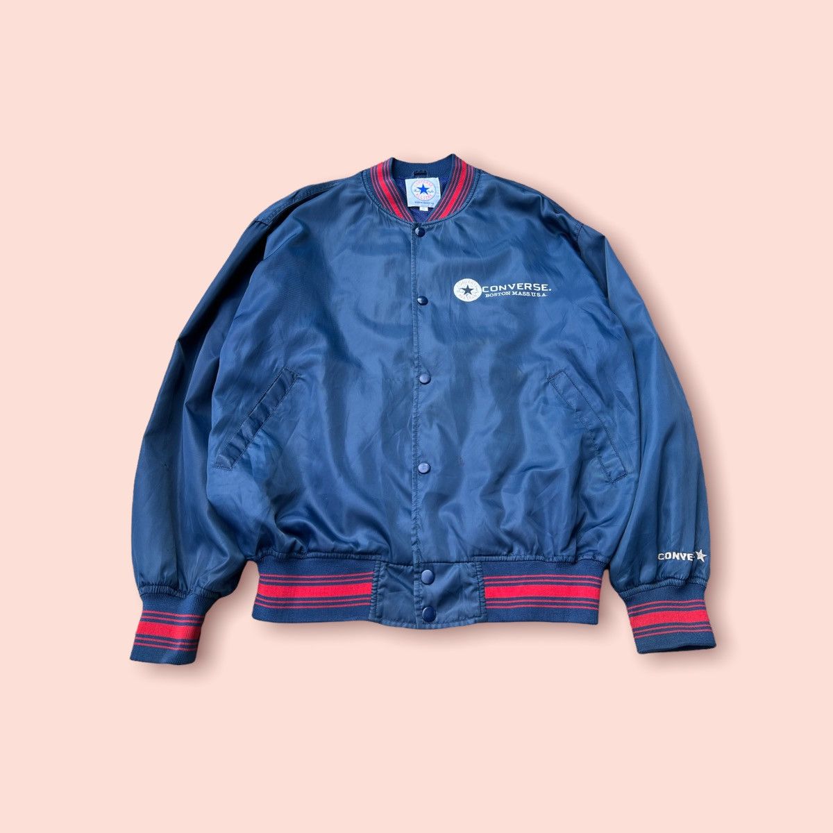 Converse × Vintage VINTAGE CONVERSE VARSITY JACKET Size US XL / EU 56 / 4 - 4 Thumbnail
