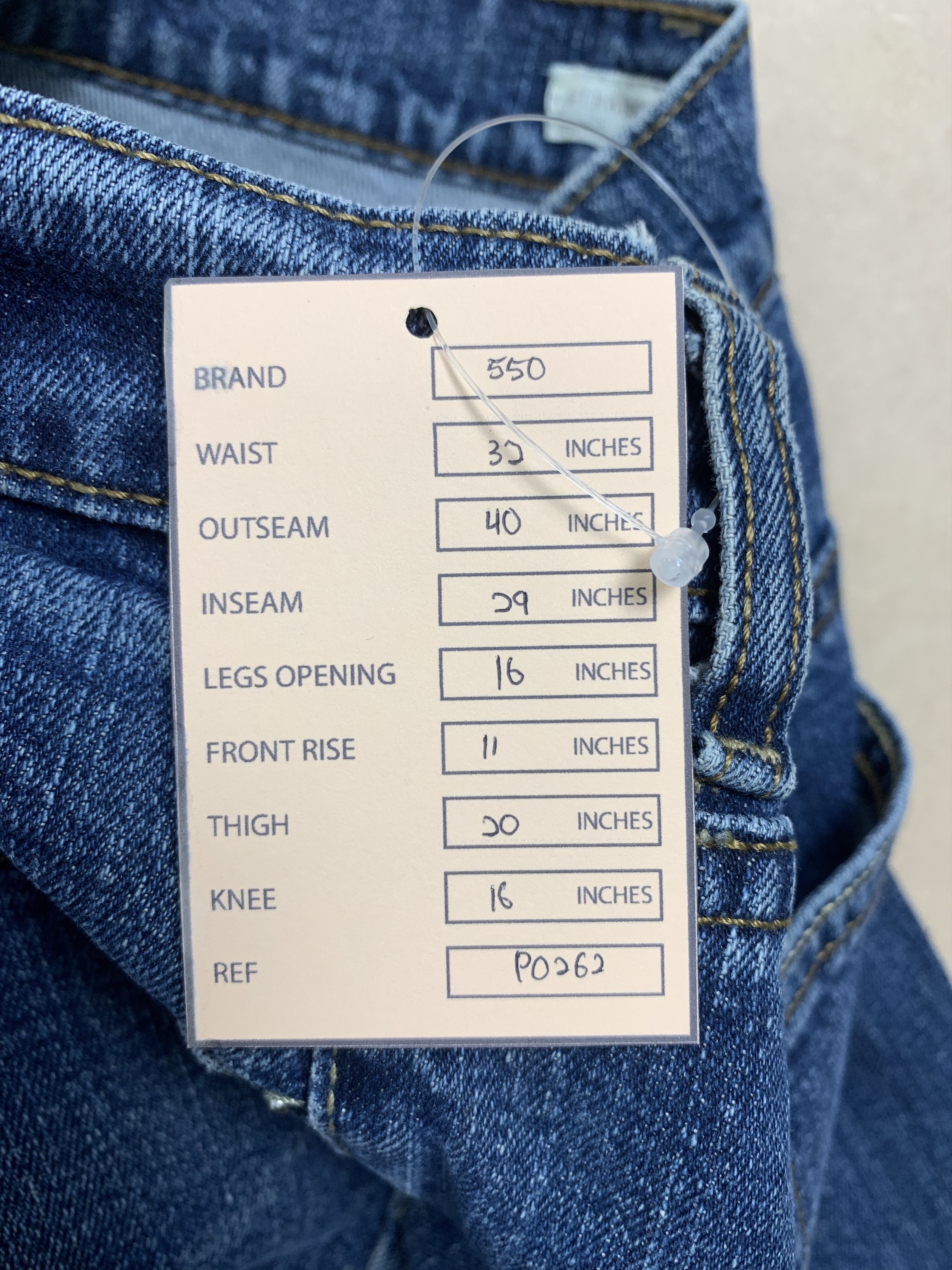 Levi's Vintage Levis 550 Straight Cut Faded Blue Jeans Size US 32 / EU 48 - 15 Thumbnail