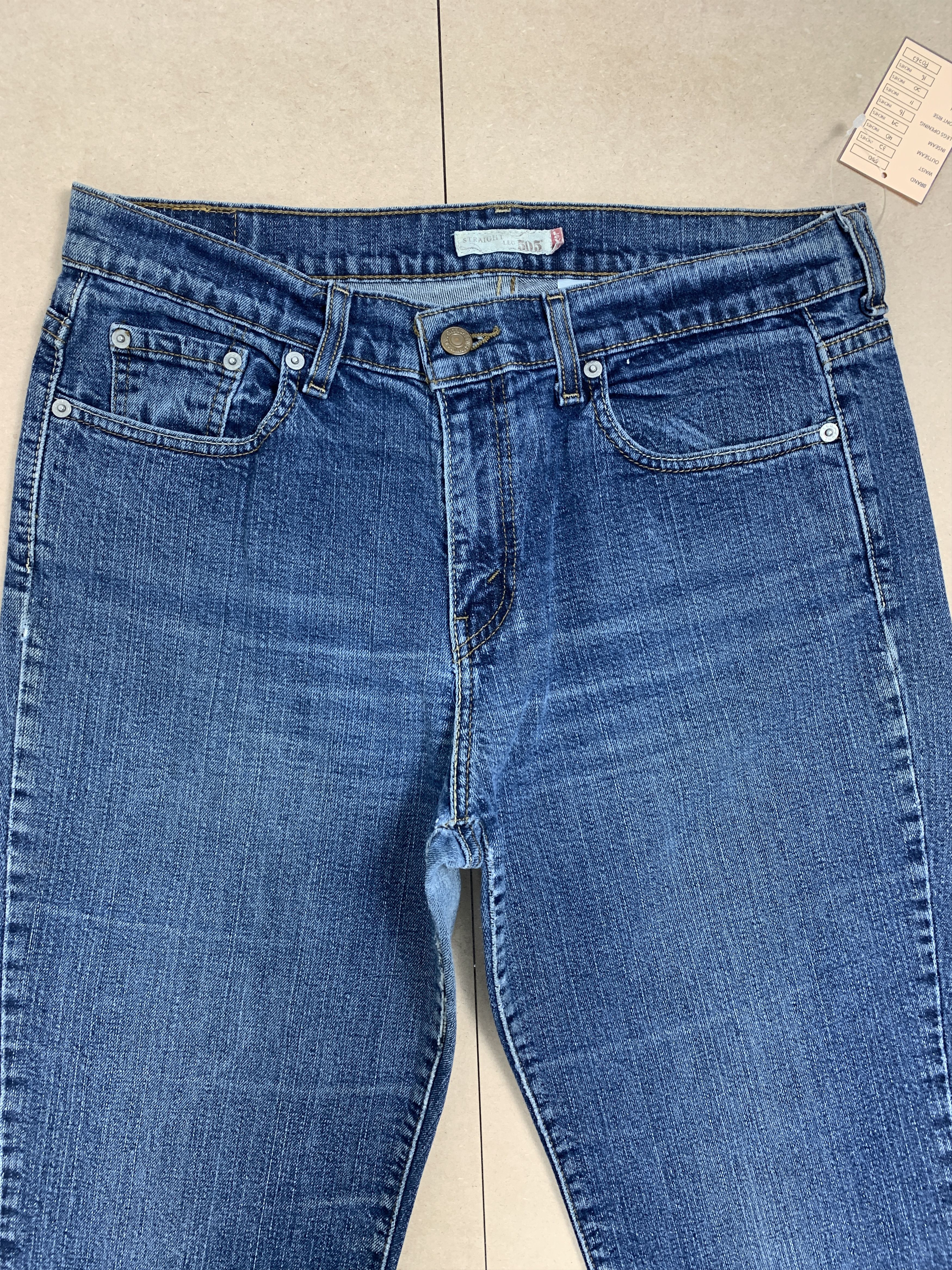 Levi's Vintage Levis 550 Straight Cut Faded Blue Jeans Size US 32 / EU 48 - 2 Thumbnail