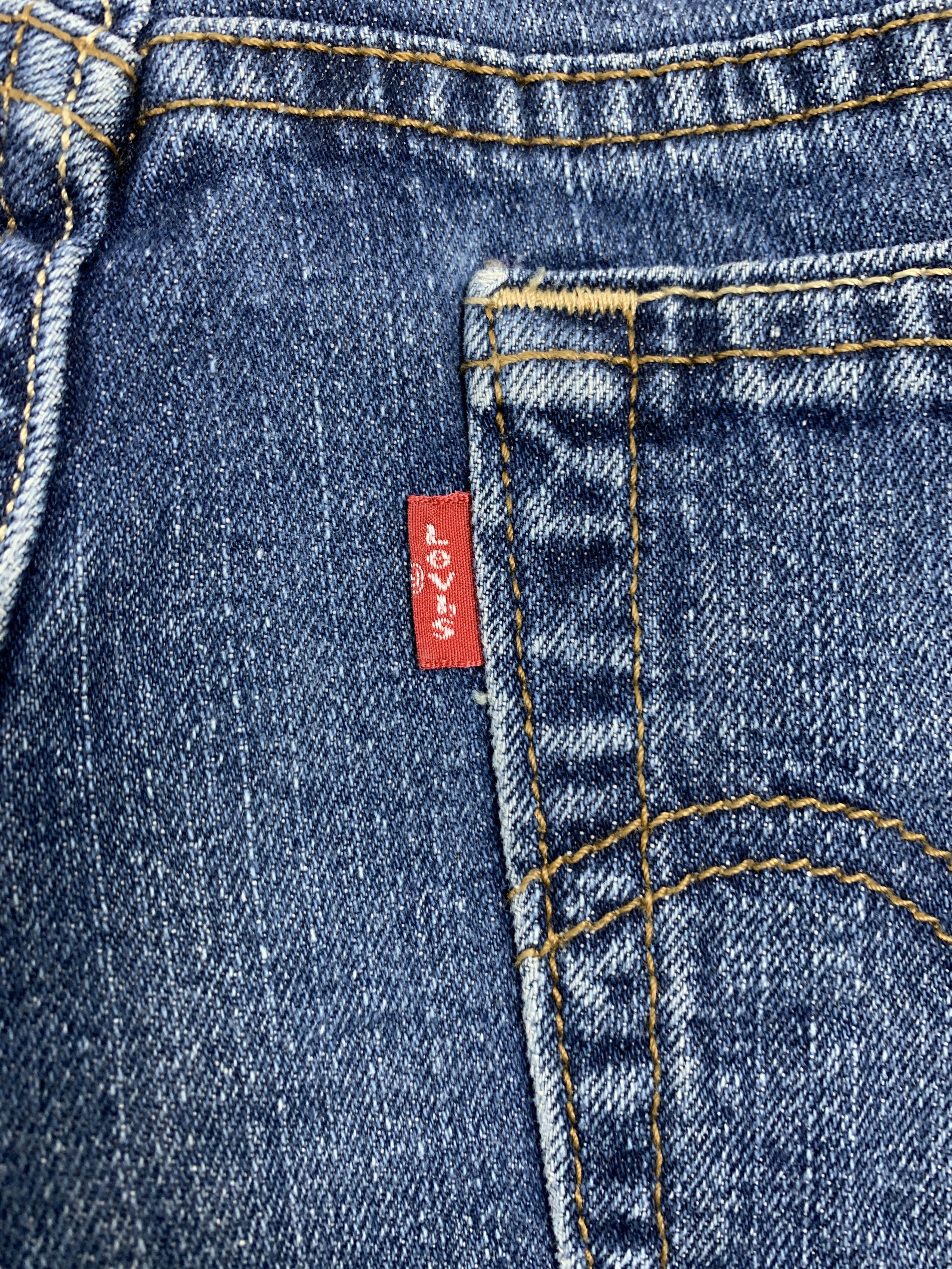 Levi's Vintage Levis 550 Straight Cut Faded Blue Jeans Size US 32 / EU 48 - 8 Thumbnail