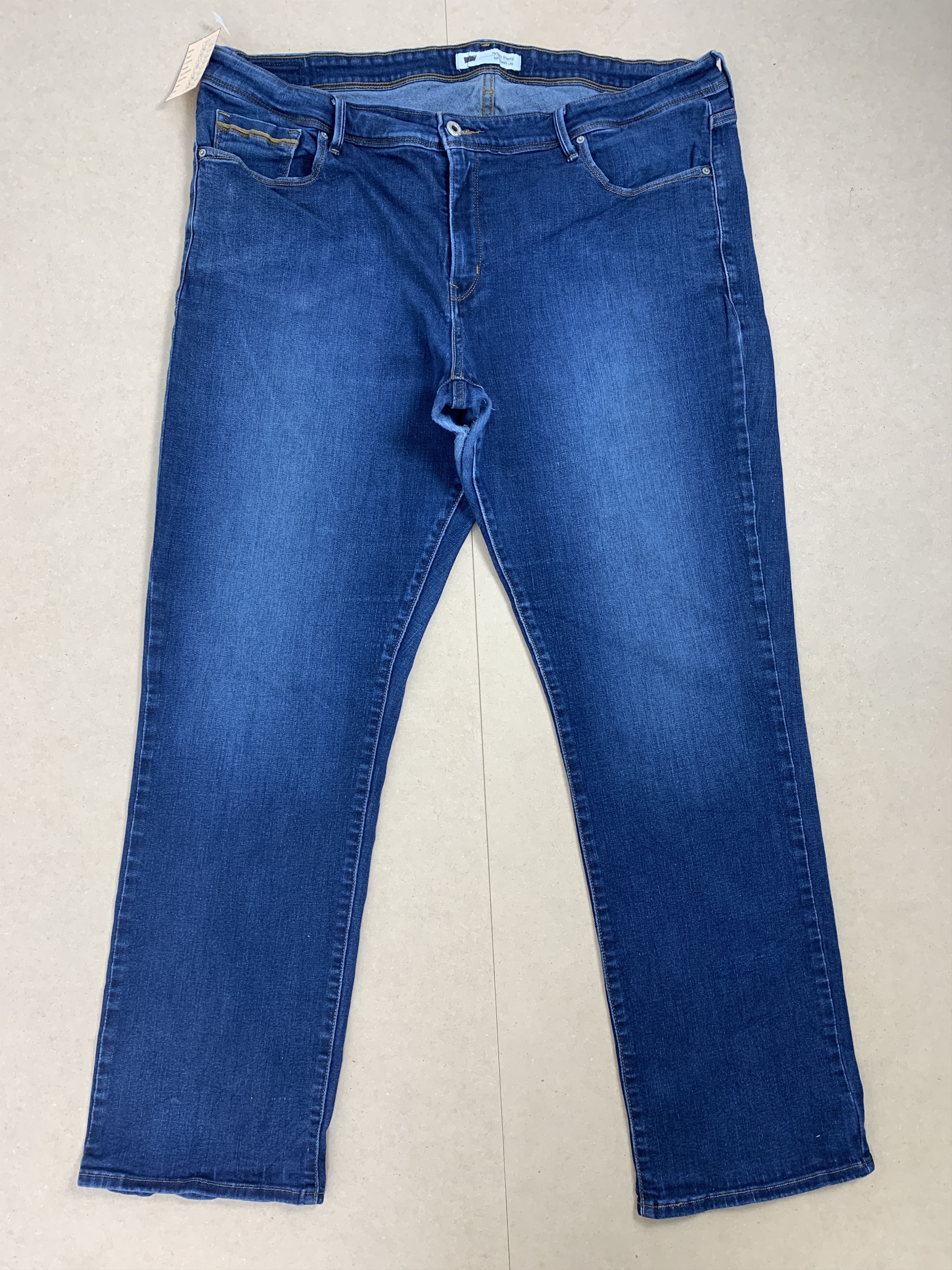 image of Levis 512 Faded Blue Jeans in Blue Denim, Men's (Size 38)