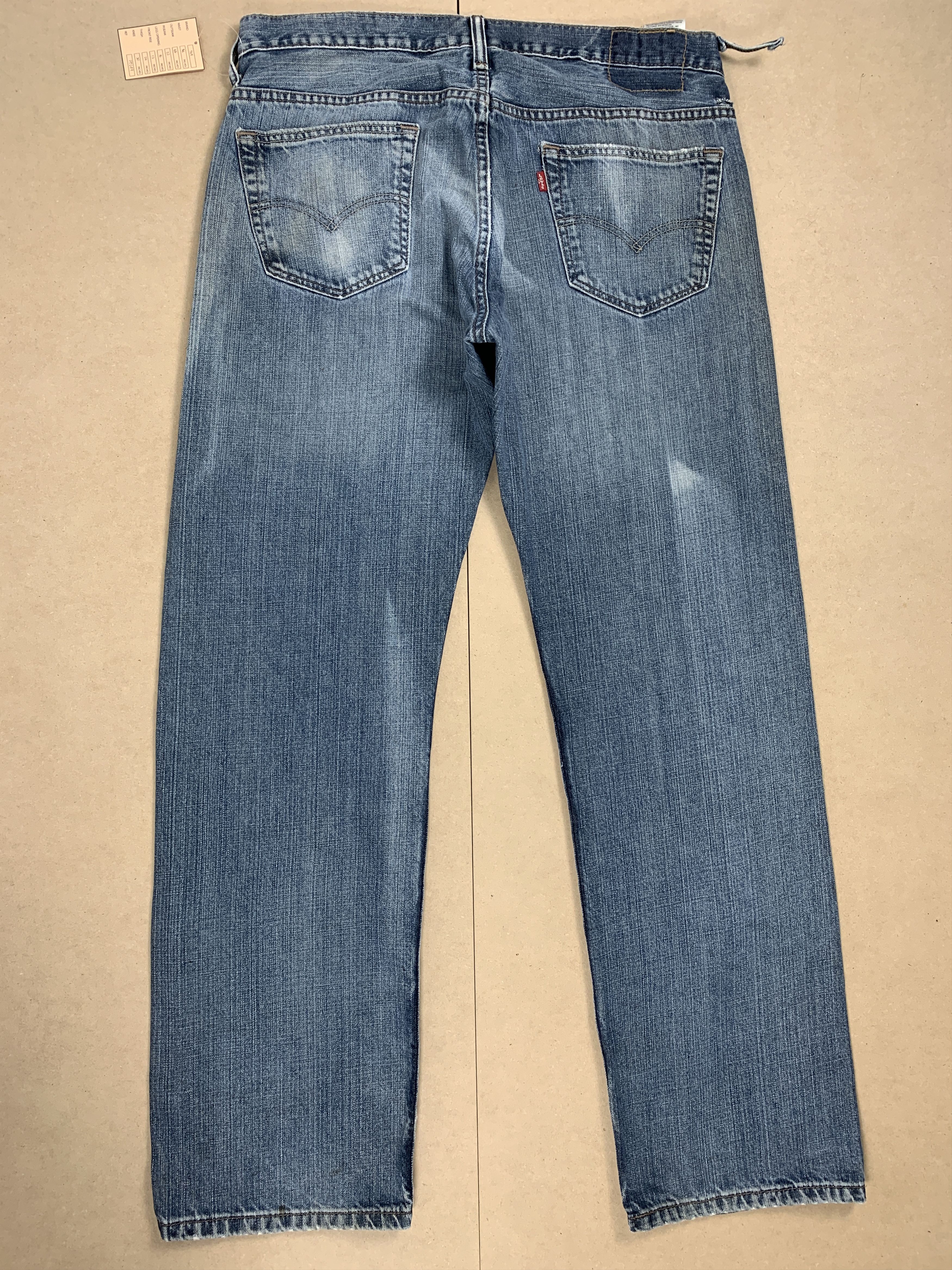 Levi's × Vintage Vintage Levis 569 Striaght Cut Distressed Faded Blue Jeans Size US 36 / EU 52 - 8 Thumbnail