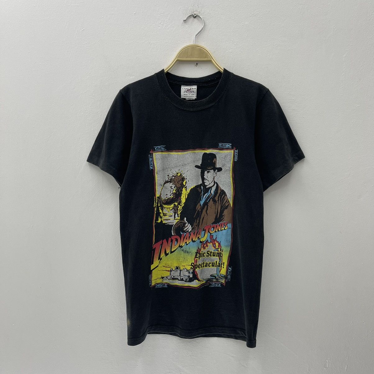 Vintage Indiana Jones Movie Shirt Vintage 90s Epic stunt Spectacular Size US XS / EU 42 / 0 - 1 Thumbnail