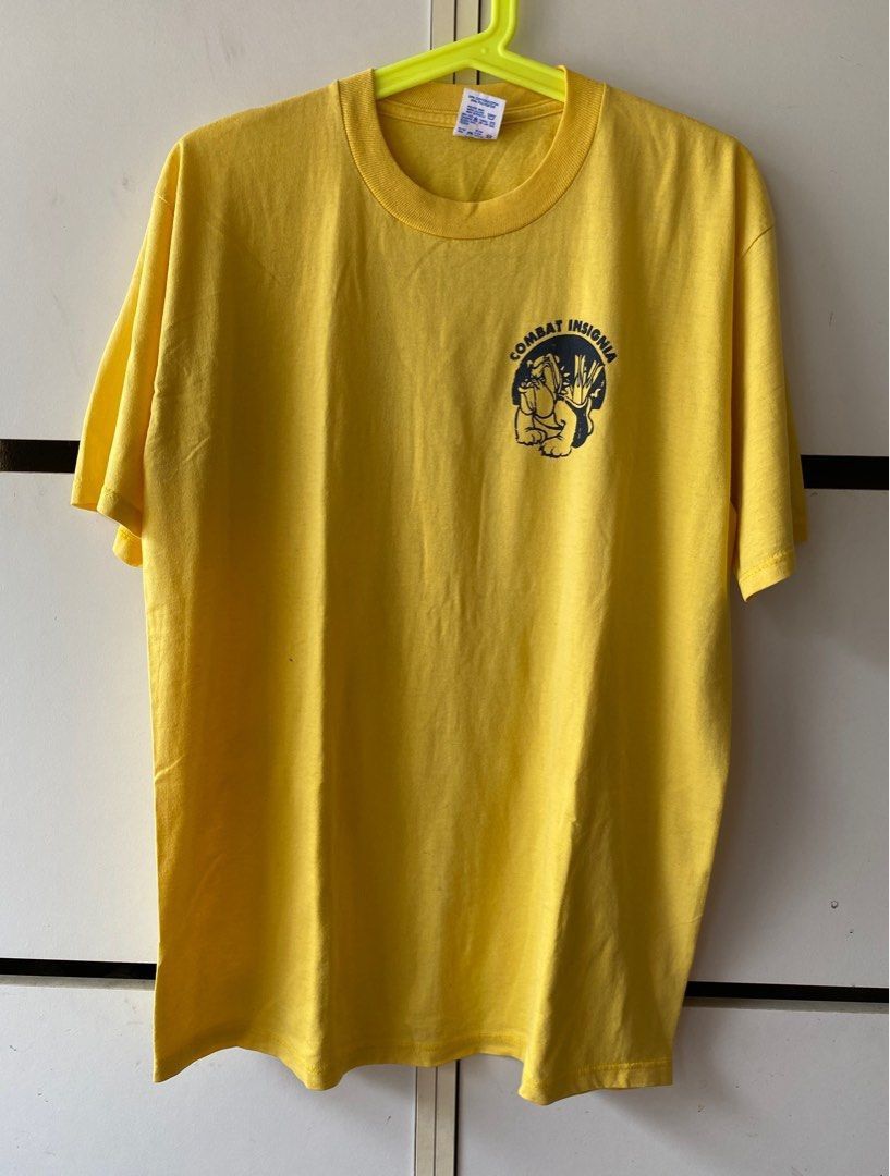 Jerzees × Vintage VINTAGE COMBAT INSIGNIA T SHIRT Size US L / EU 52-54 / 3 - 3 Thumbnail